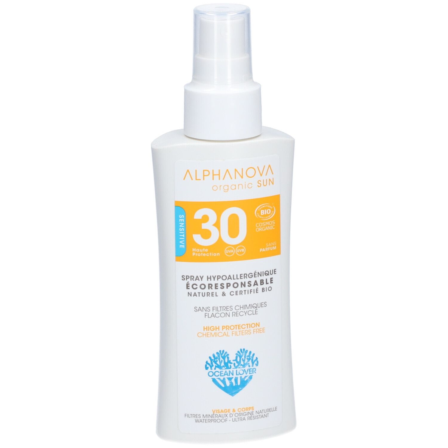 Alphanova - Spray Solaire SPF 30 Bio Peaux Sensibles