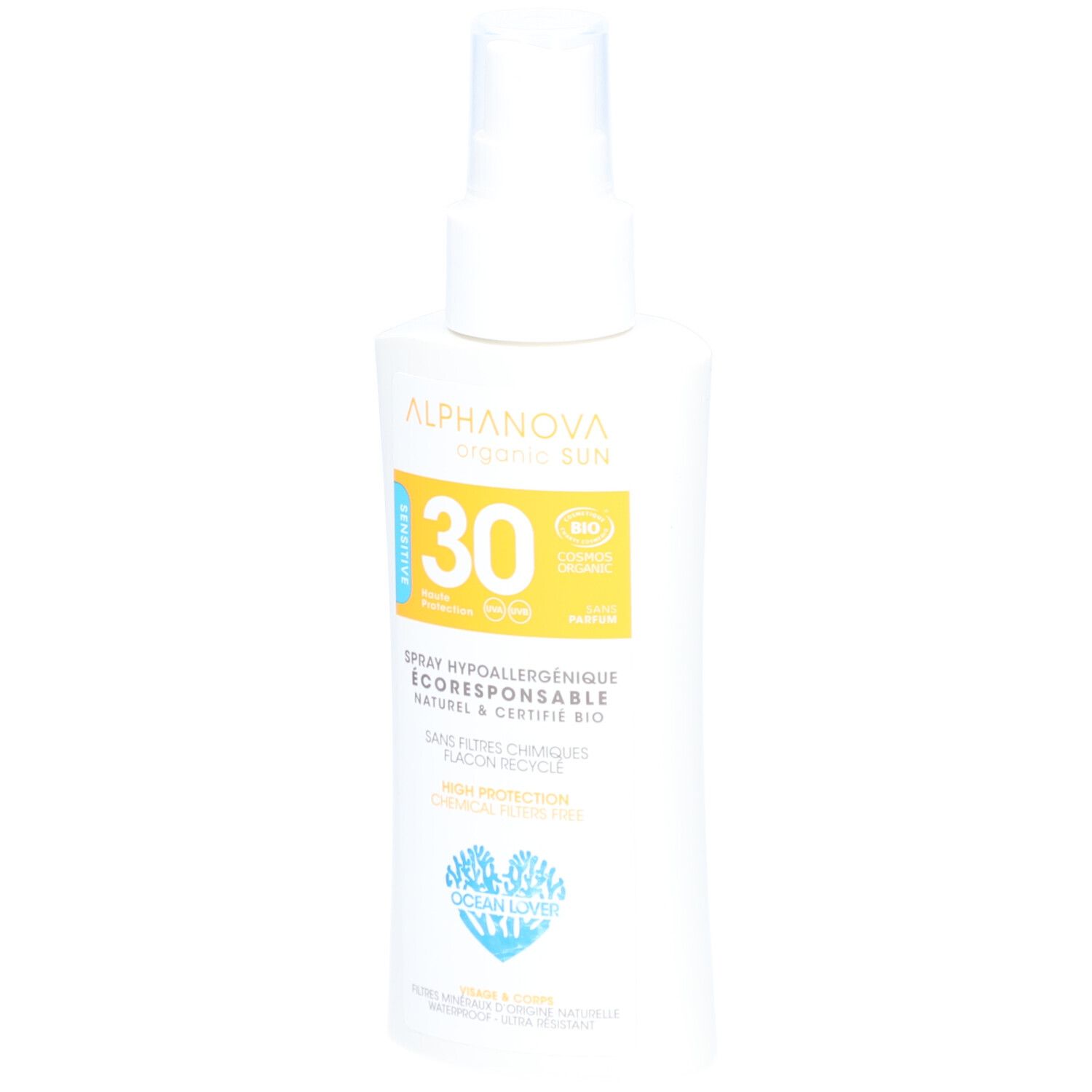 Alphanova - Spray Solaire SPF 30 Bio Peaux Sensibles