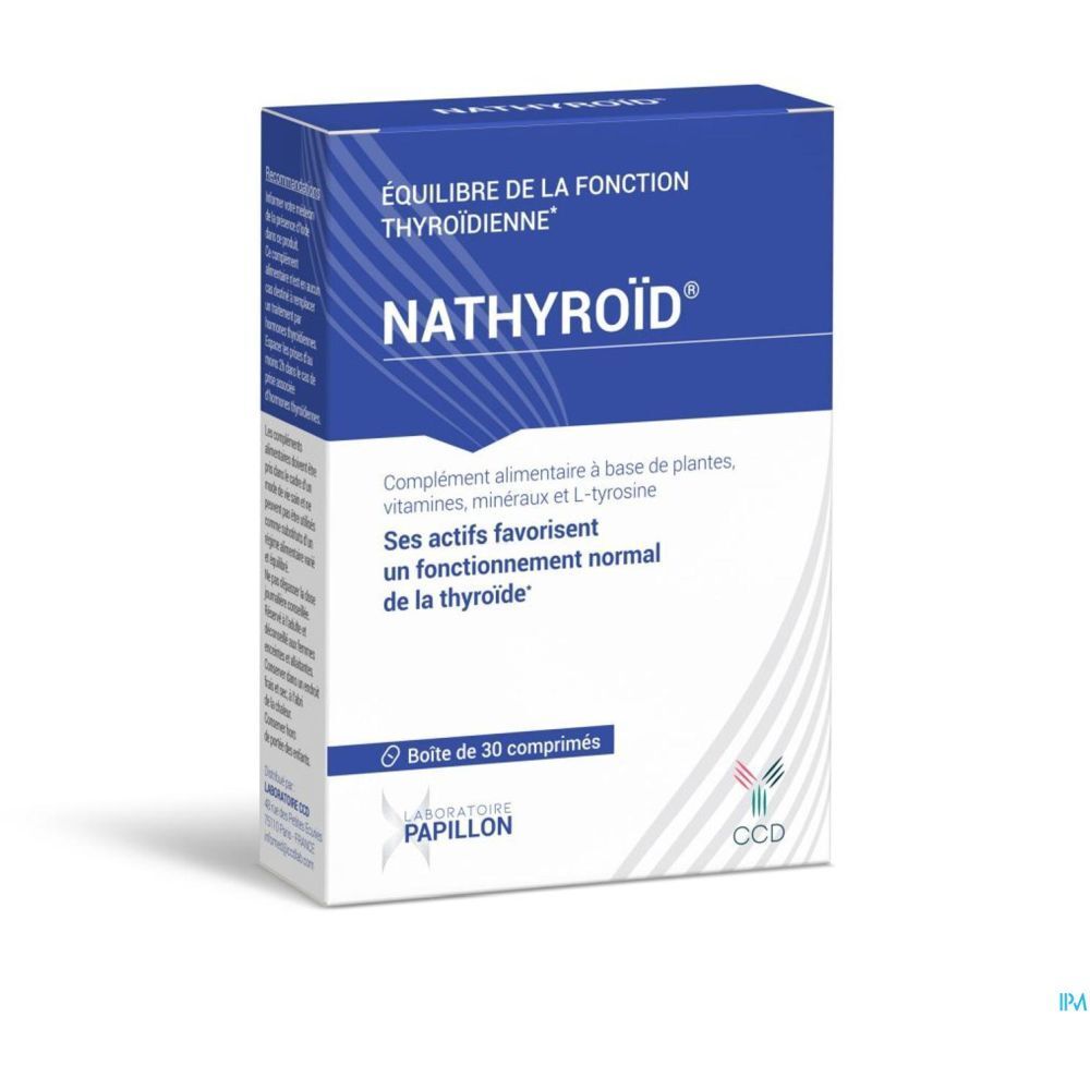 Nathyroïd, Comprimé, complément alimentaire pour la thyroïde, bt 60