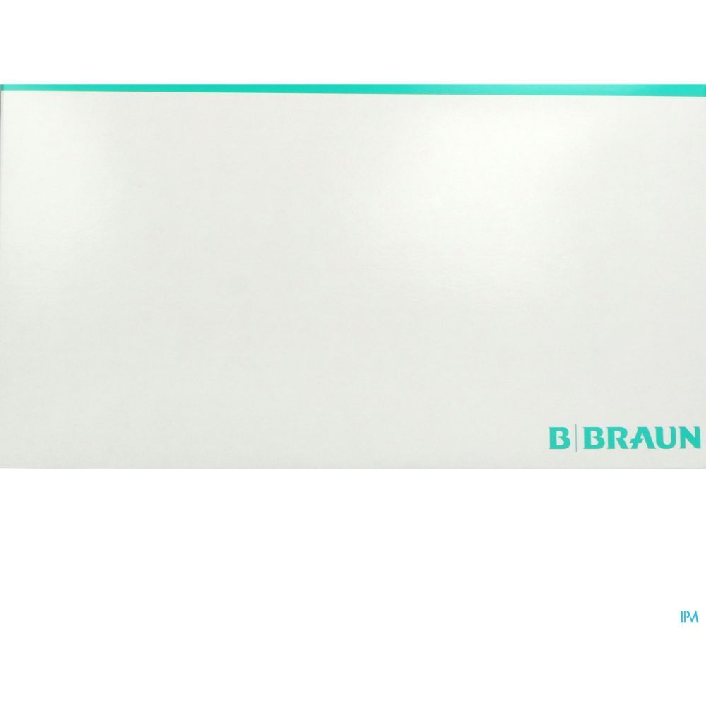 Emballage blanc avec liseré turquoise et logo B BRAUN. Aucun autre détail visible.