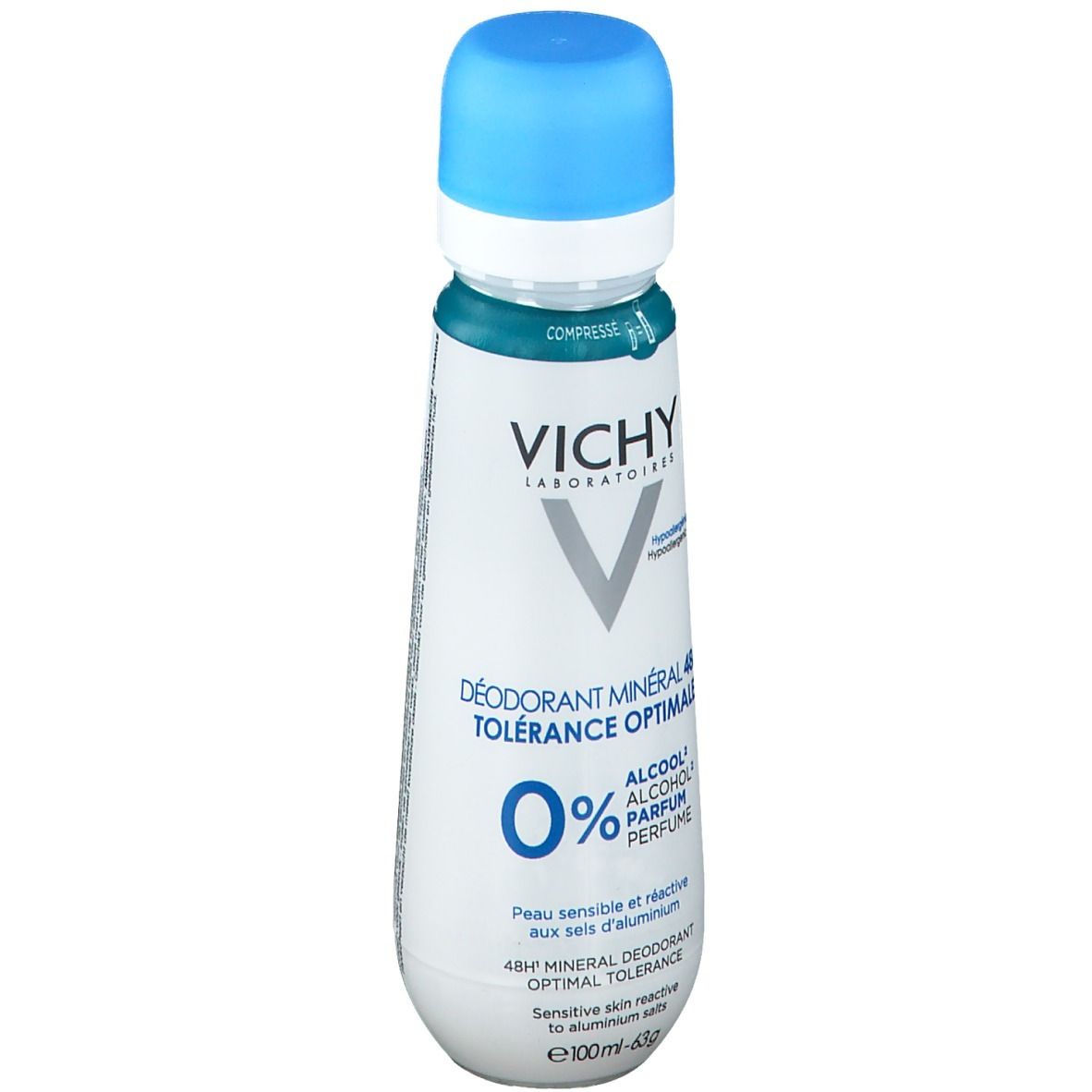 VICHY Déodorant minéral 48h Tolérance Optimale Spray