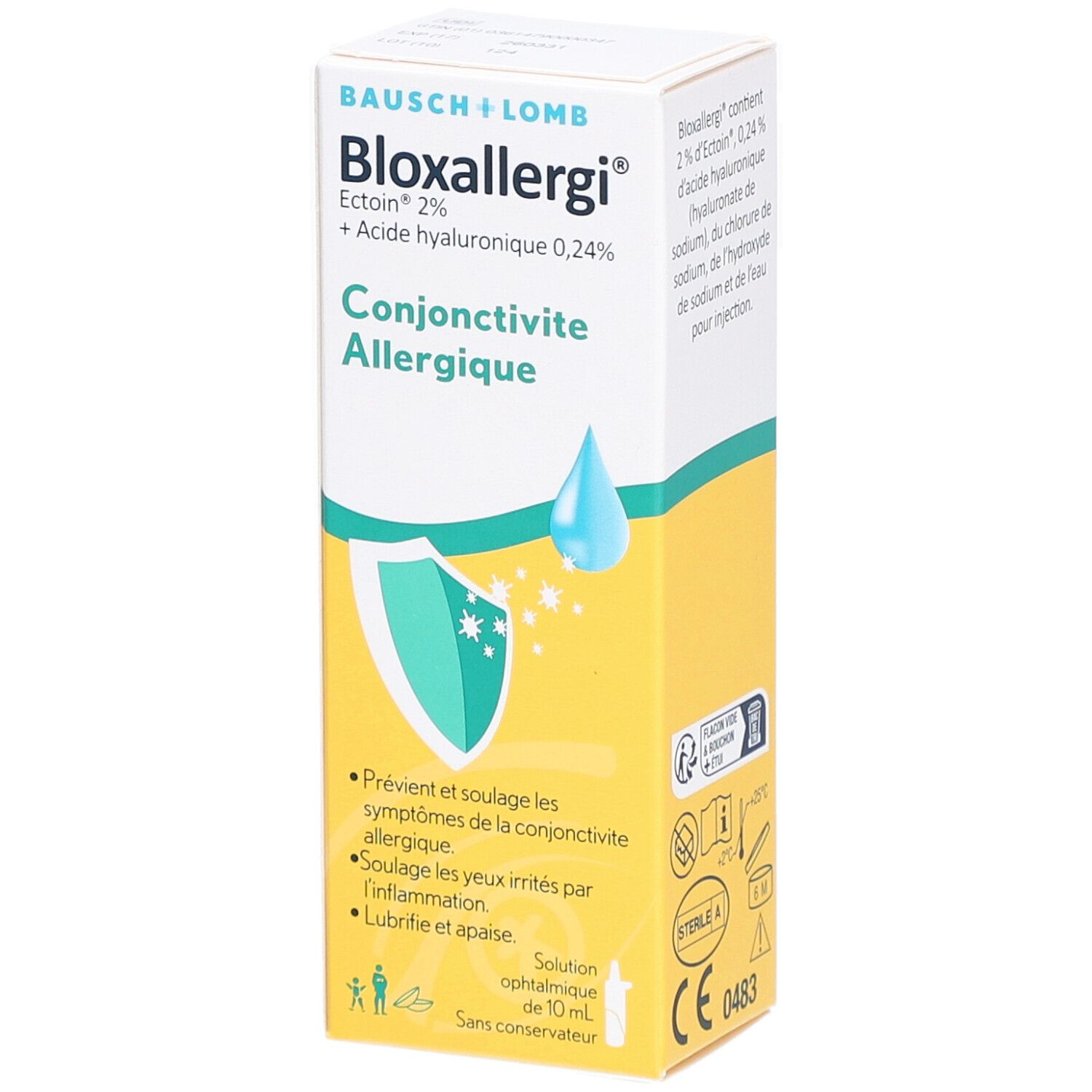 Bloxallergi Soulage Naturellement les Symptômes de la Conjonctivite Allergique Flacon