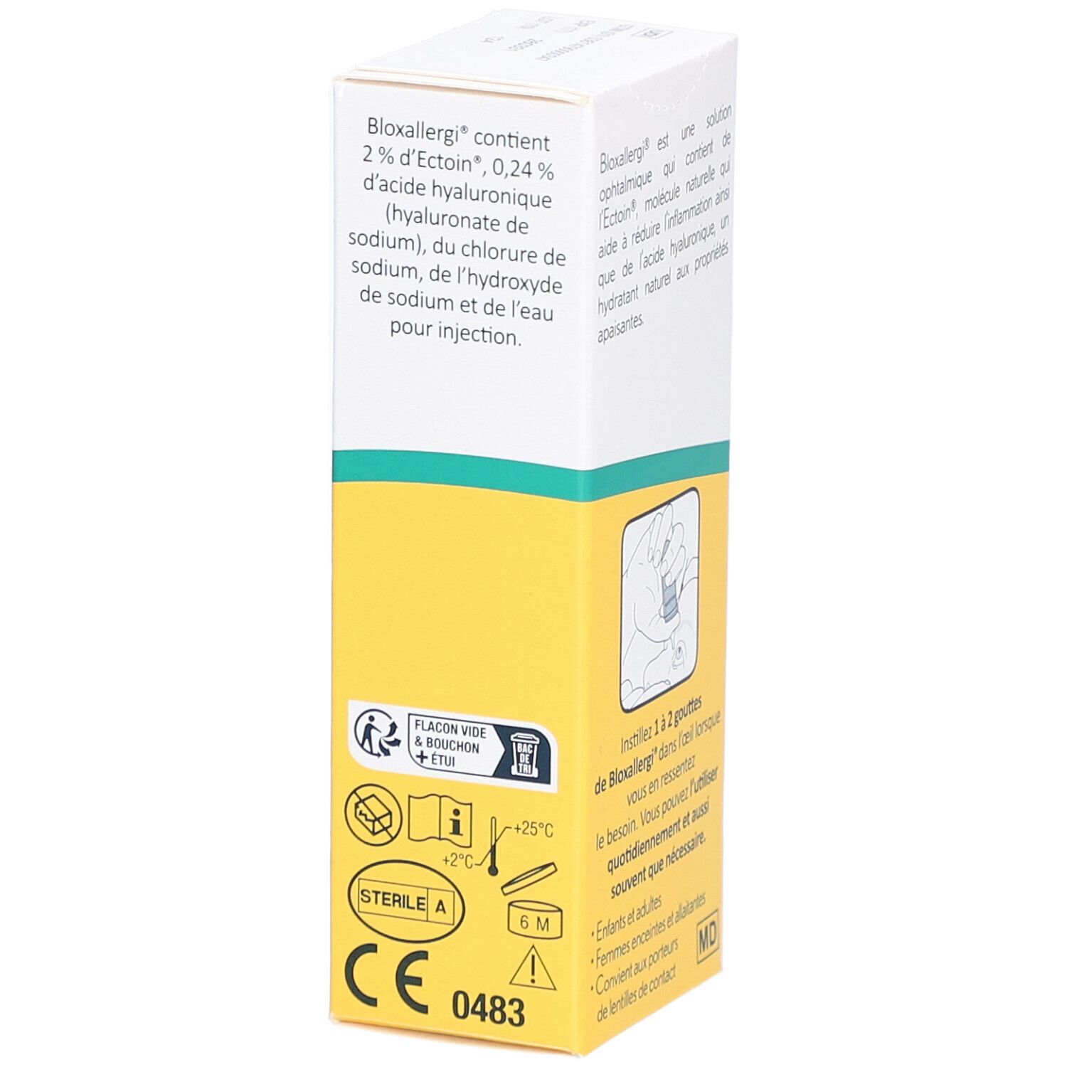 Bloxallergi Soulage Naturellement les Symptômes de la Conjonctivite Allergique Flacon