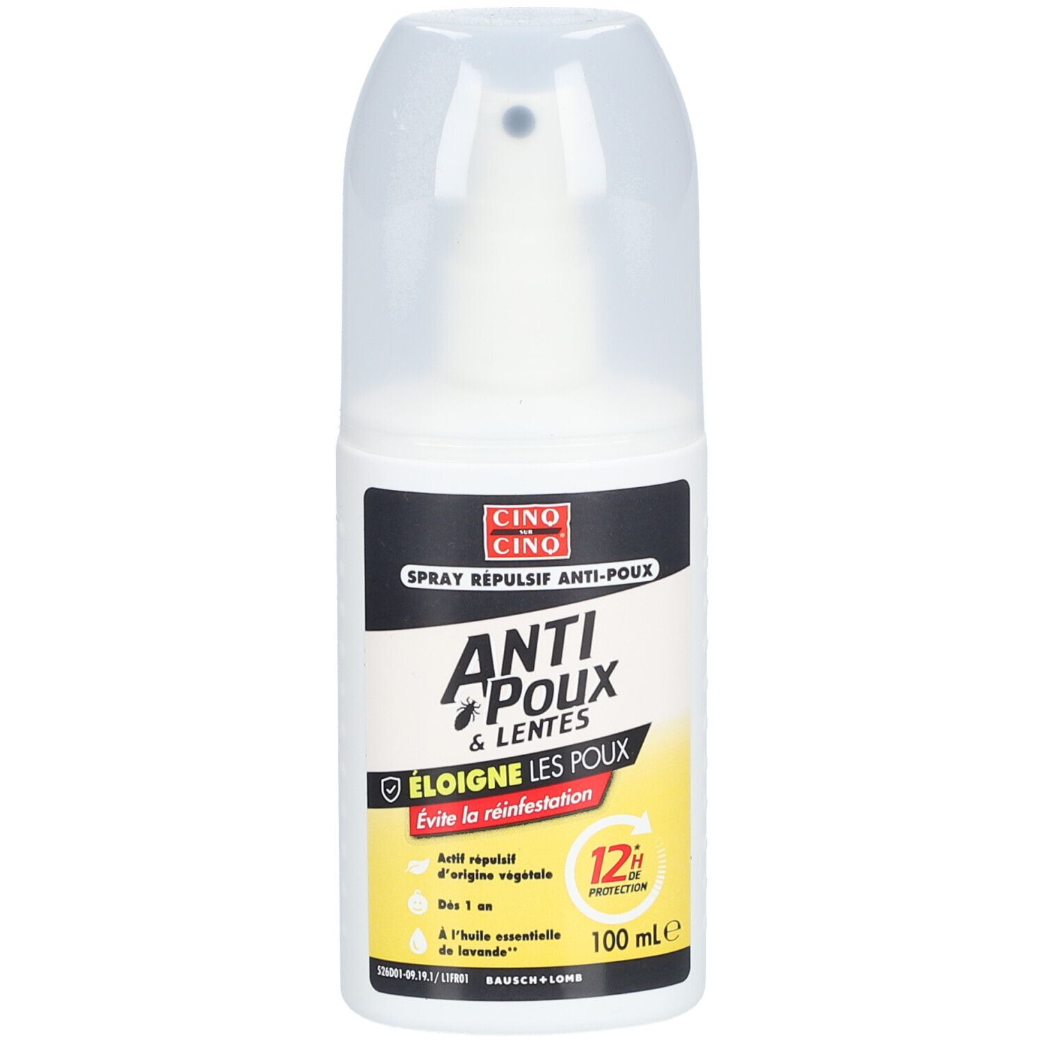 CINQ SUR CINQ  Spray Répulsif Anti-Poux & Lentes