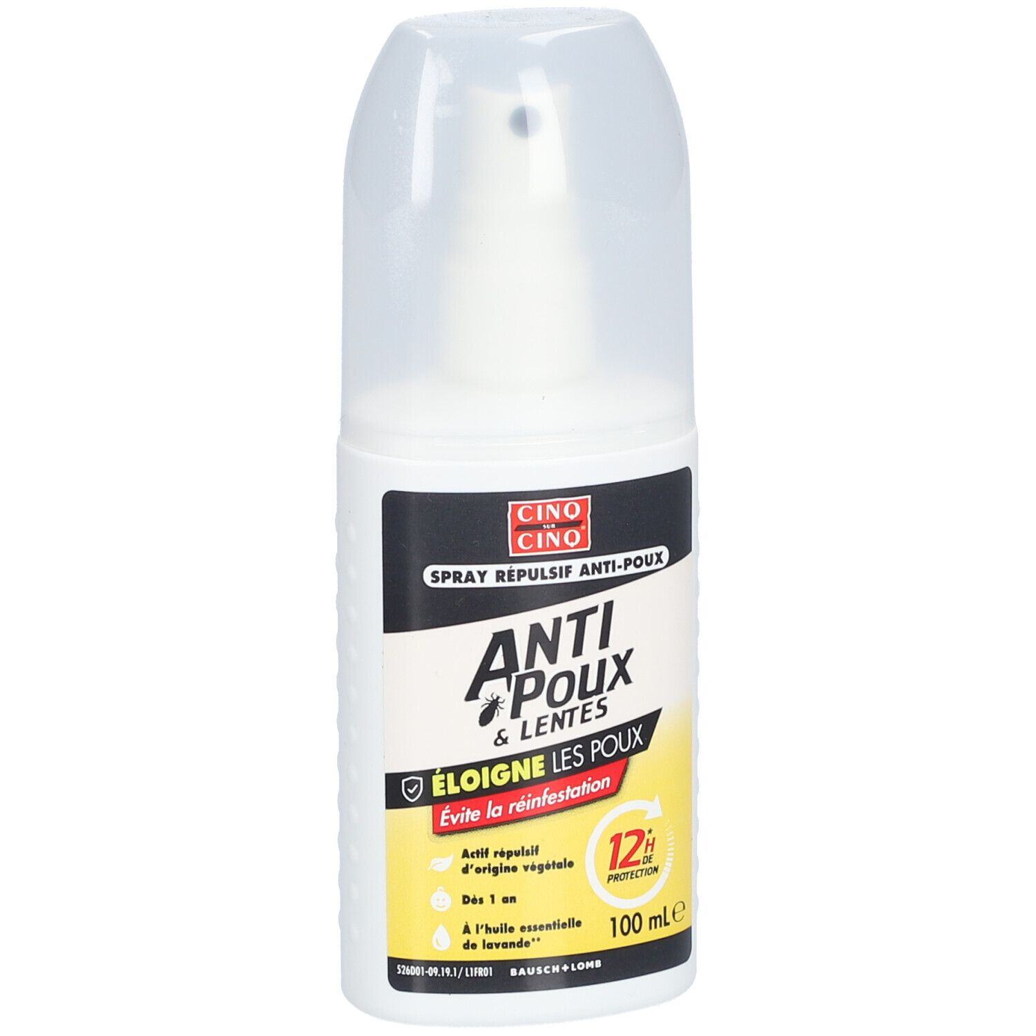 CINQ SUR CINQ  Spray Répulsif Anti-Poux & Lentes