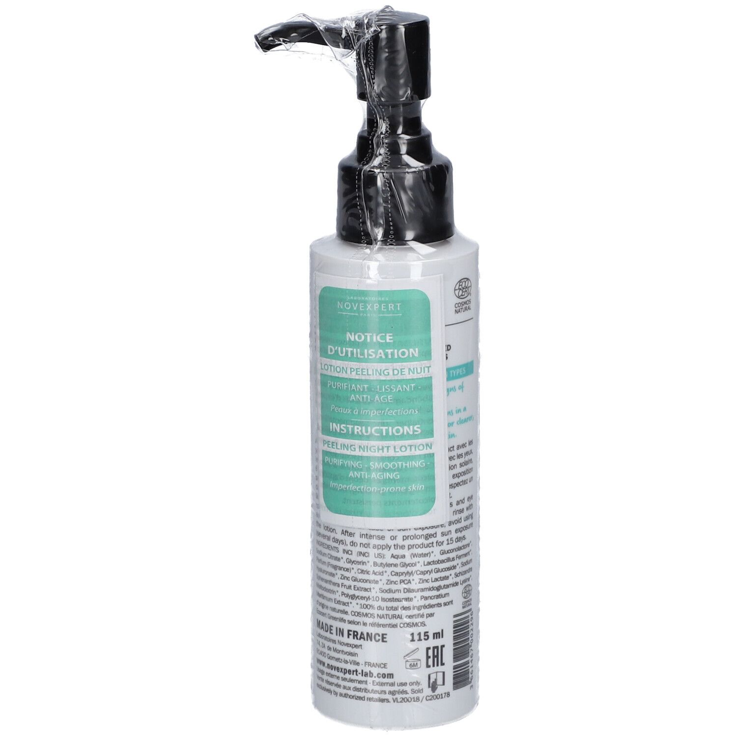 Laboratoires Novexpert Lotion Peeling de Nuit