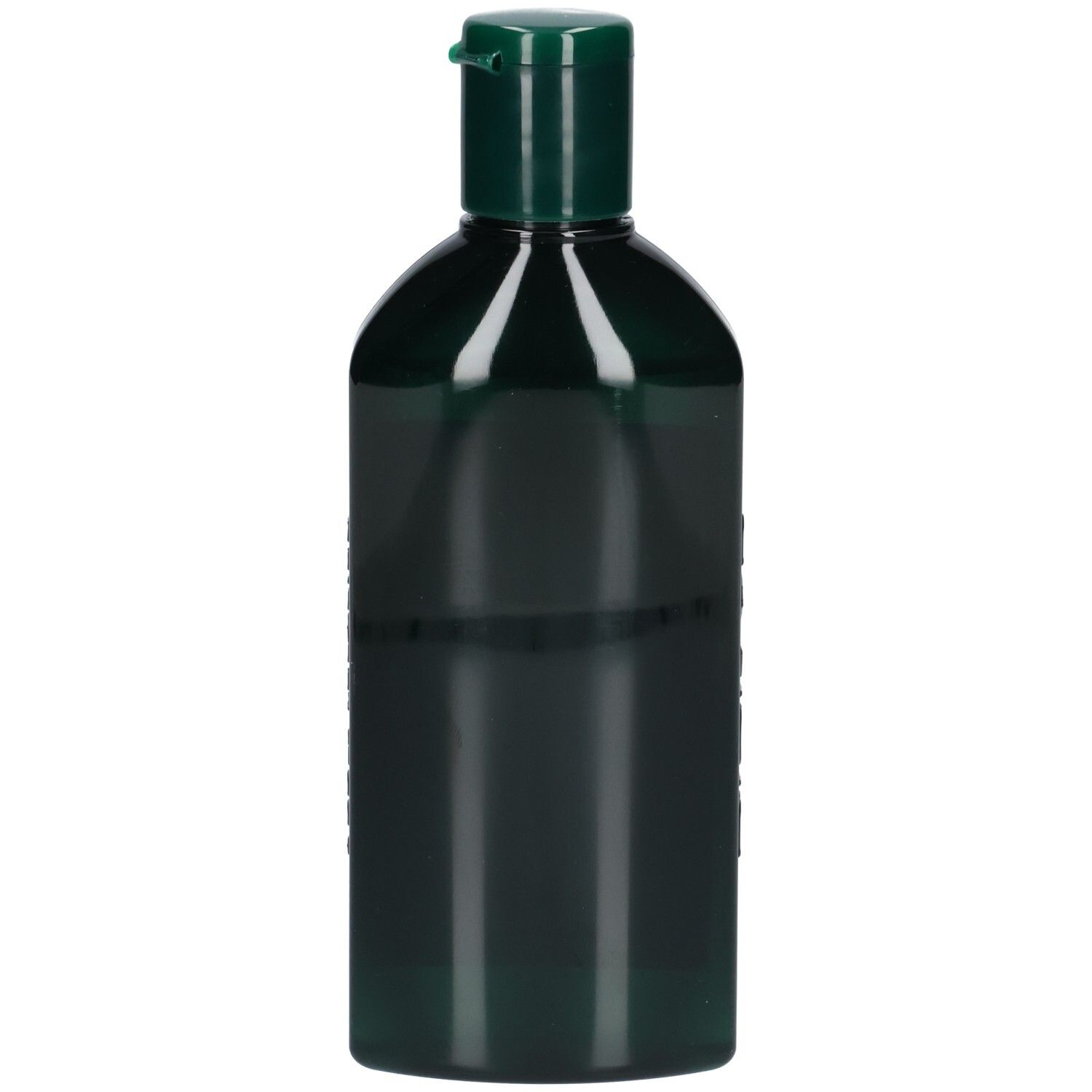 Flacon de shampooing vert avec bouchon vert. Inscription BIOKAP.