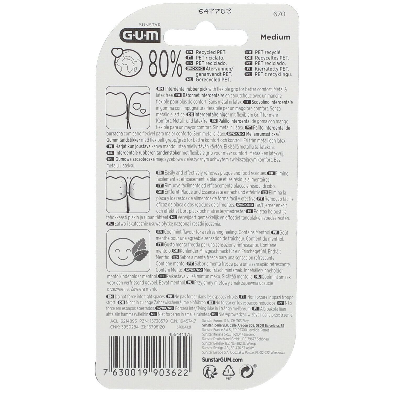 GUM® Soft-Picks® Comfort Flex Medium Mint