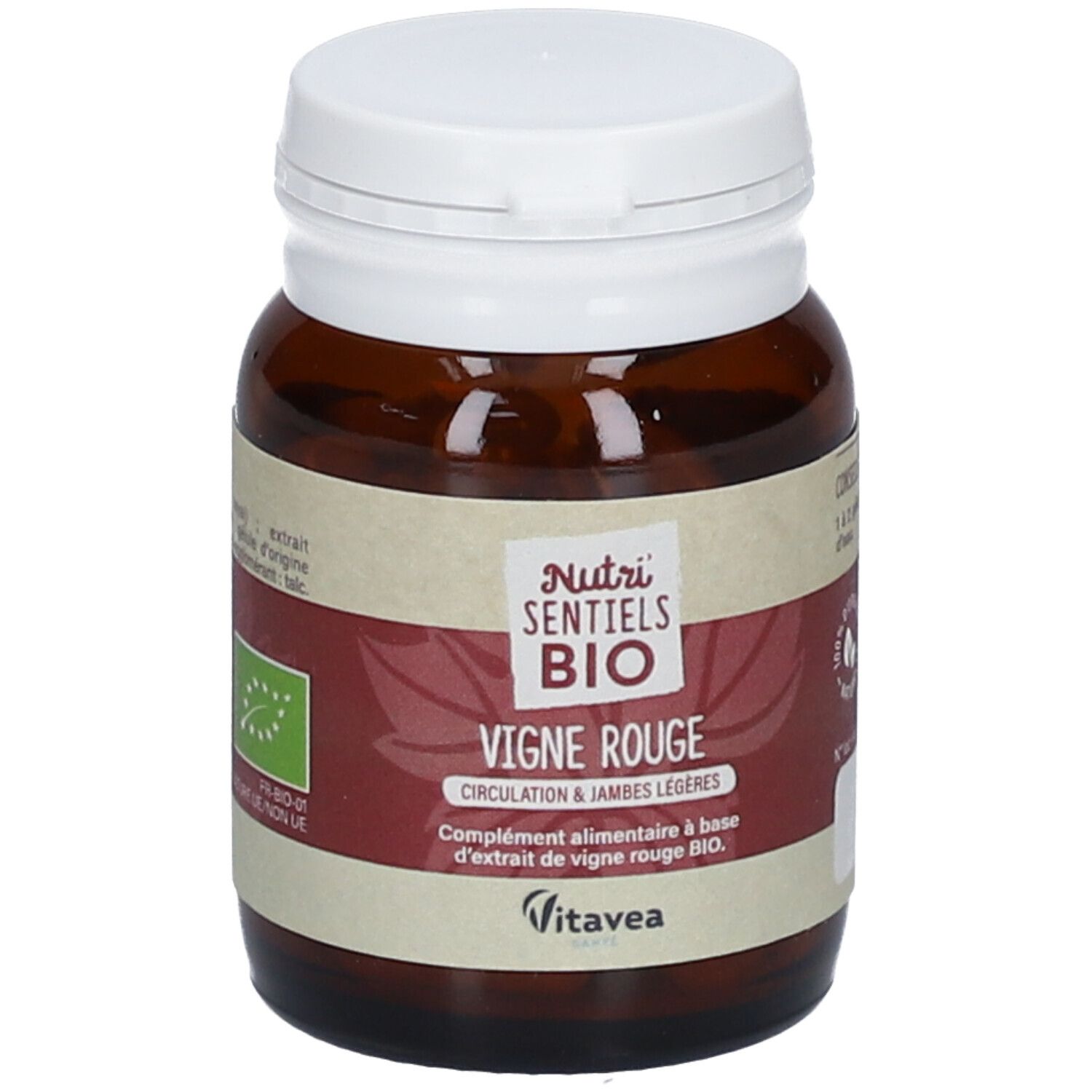 Nutrisanté Nutri'SENTIELS BIO Vigne rouge Circulation & Jambes légères