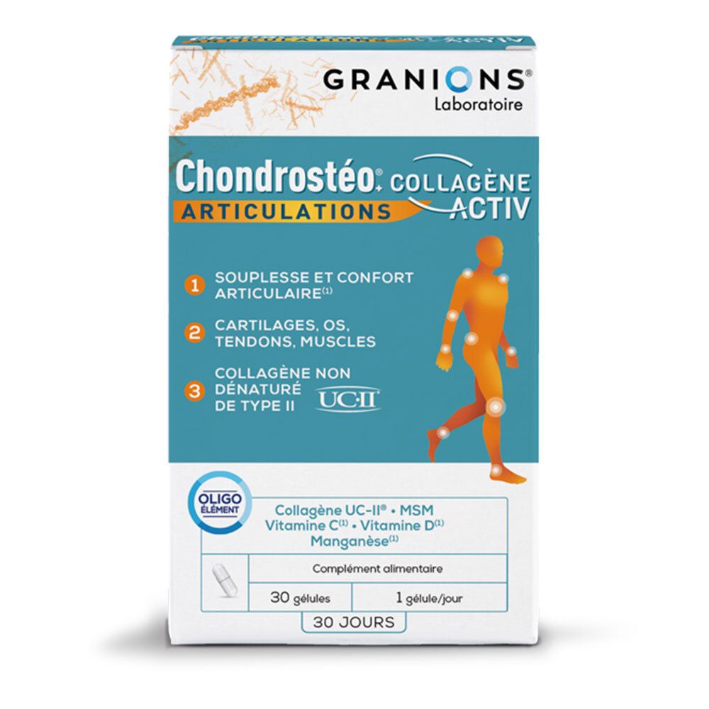 Laboratoire des Granions® Chondrostéo®+ Collagène Activ Articulations