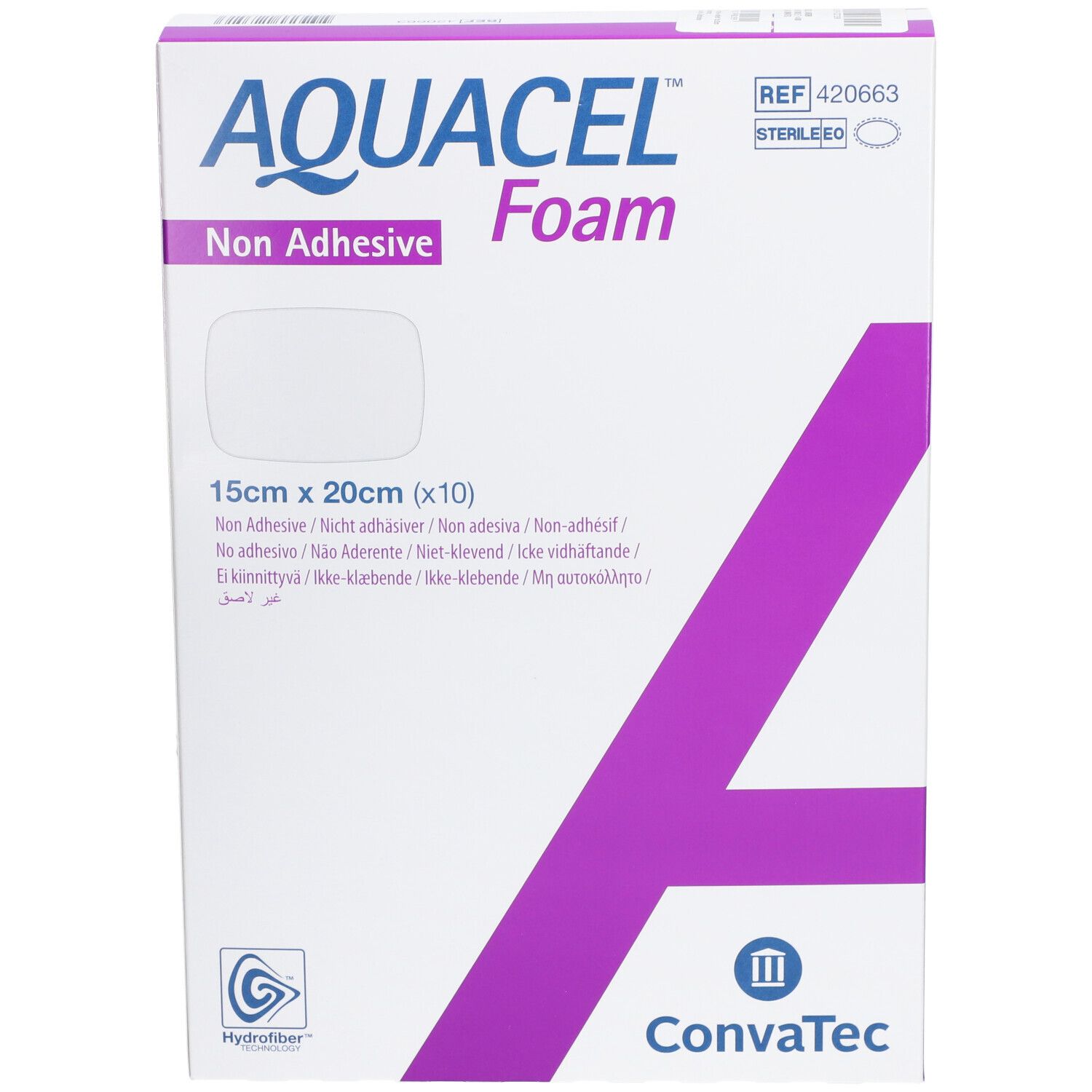 Pansement Aquacel Mousse 15x15 Cm – Non Adhésif, Absorbant, Barrière Bactéries, Pour Plaies Exsudatives