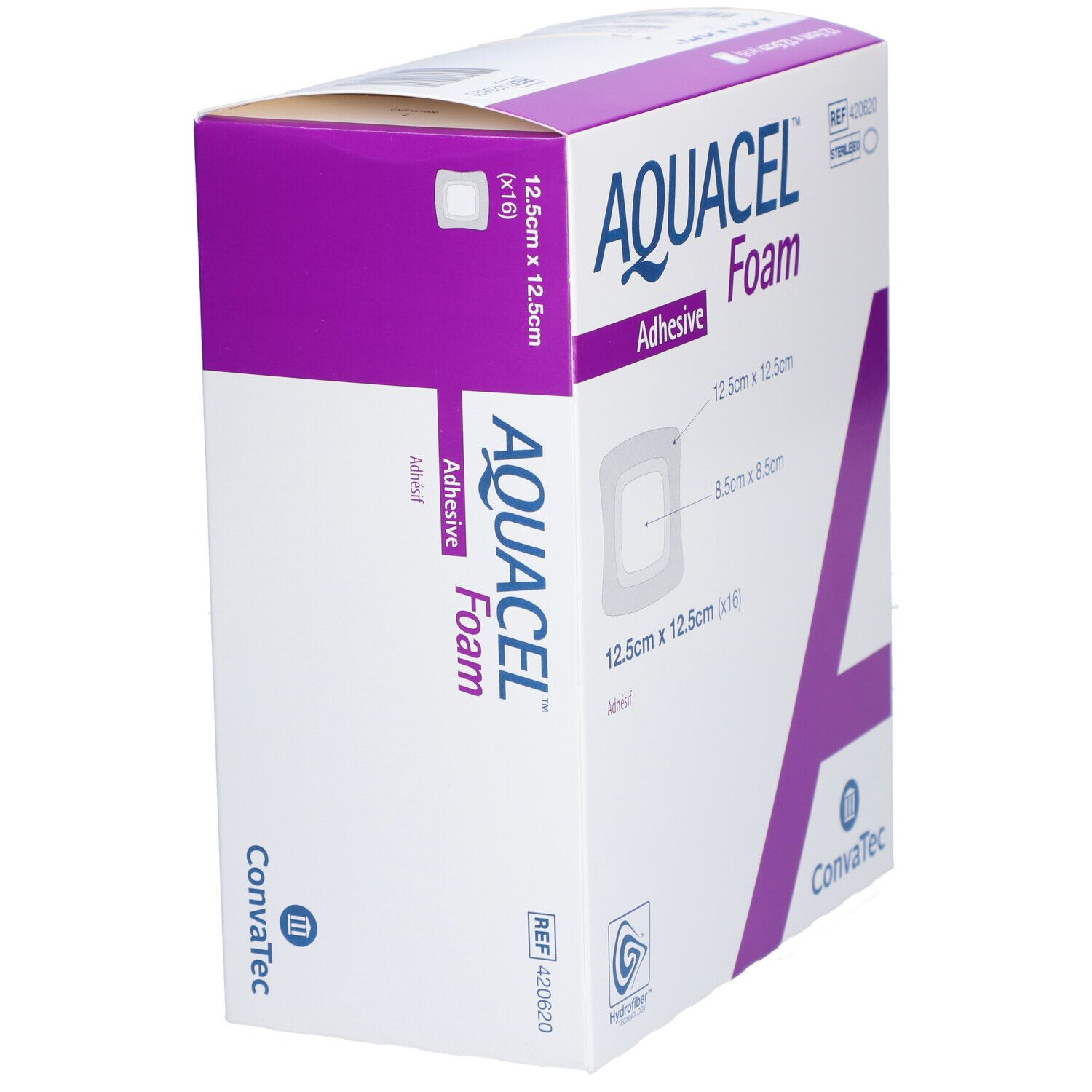 AQUACEL FOAM Adhésif - Pansement hydrocellulaire adhésif siliconé 12,5 x 12,5 cm