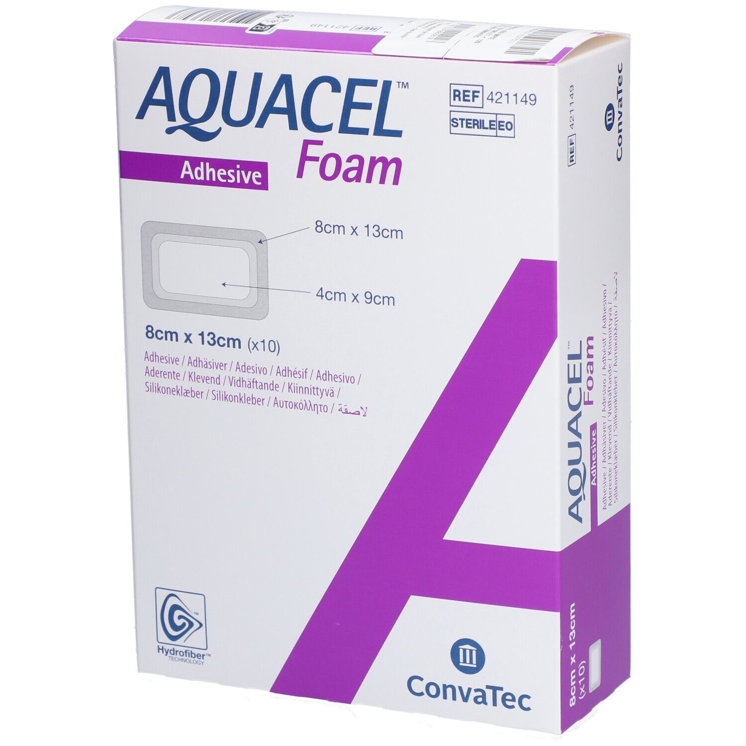 AQUACEL FOAM - Pansement hydrocellulaire issu de la Technologie hydrofiber, adhésif silico