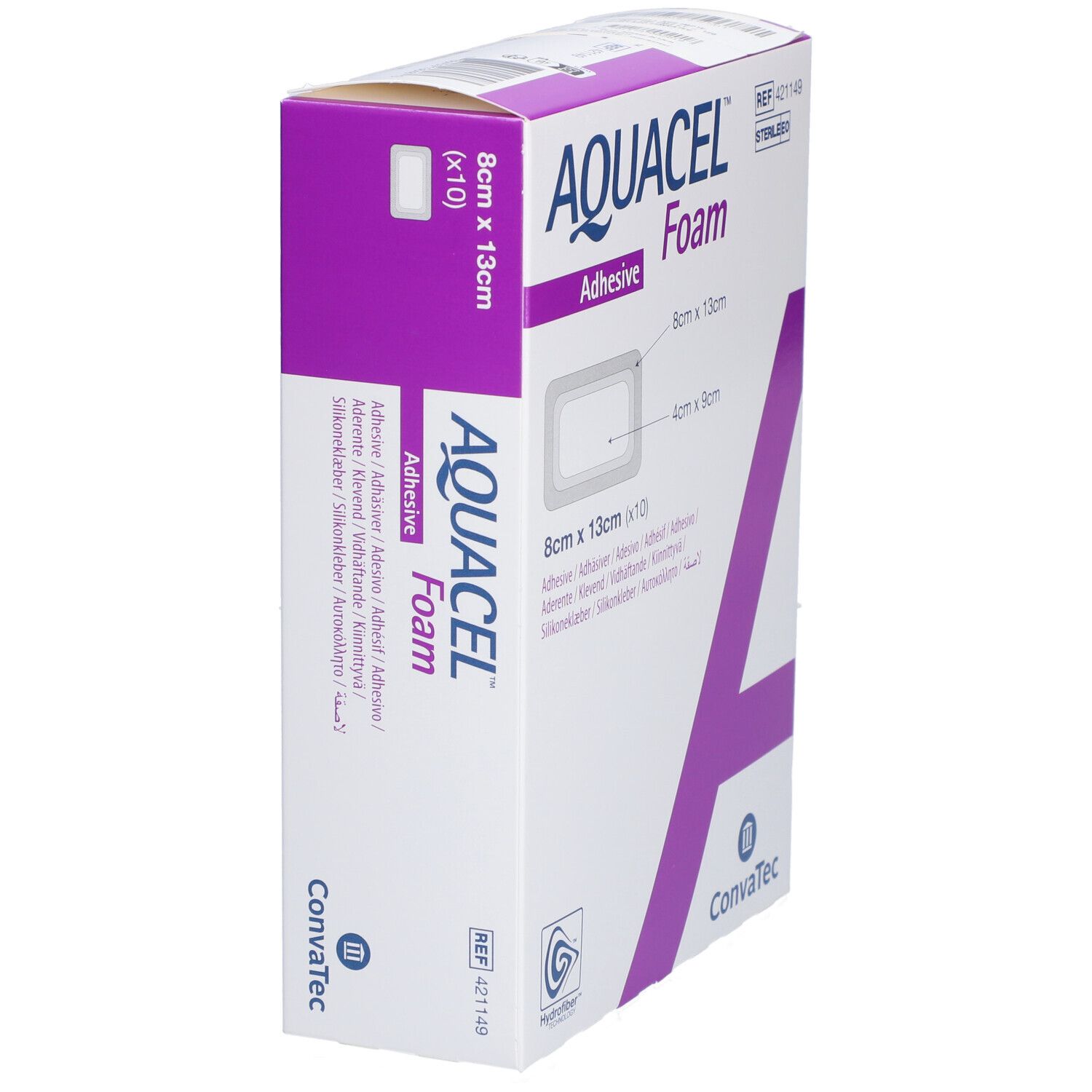 AQUACEL FOAM - Pansement hydrocellulaire issu de la Technologie hydrofiber, adhésif silico