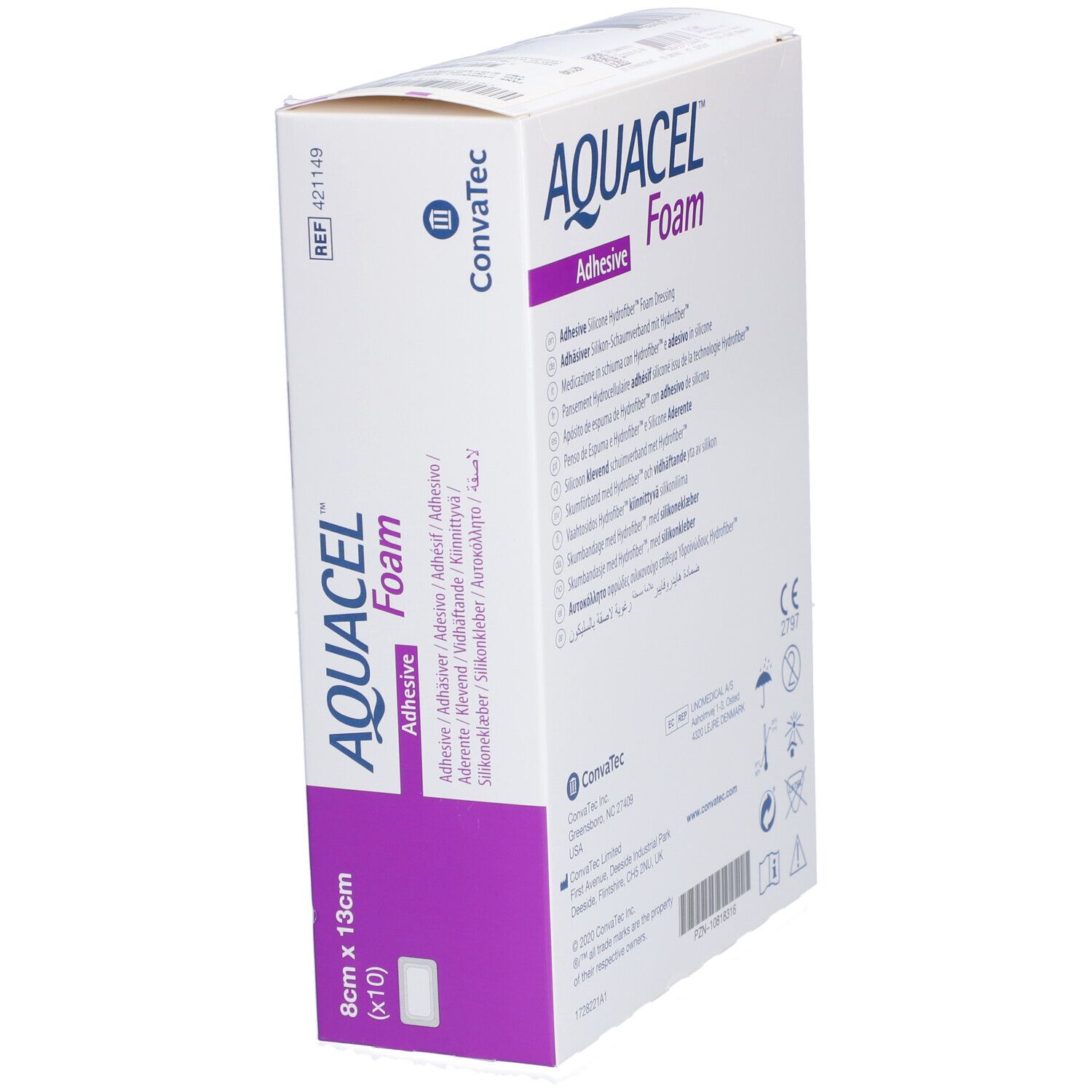 AQUACEL FOAM - Pansement hydrocellulaire issu de la Technologie hydrofiber, adhésif silico