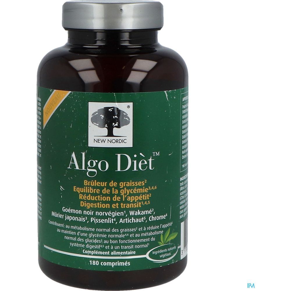 Algo Dièt, Comprimé, complément alimentaire à visée minceur, bt 180