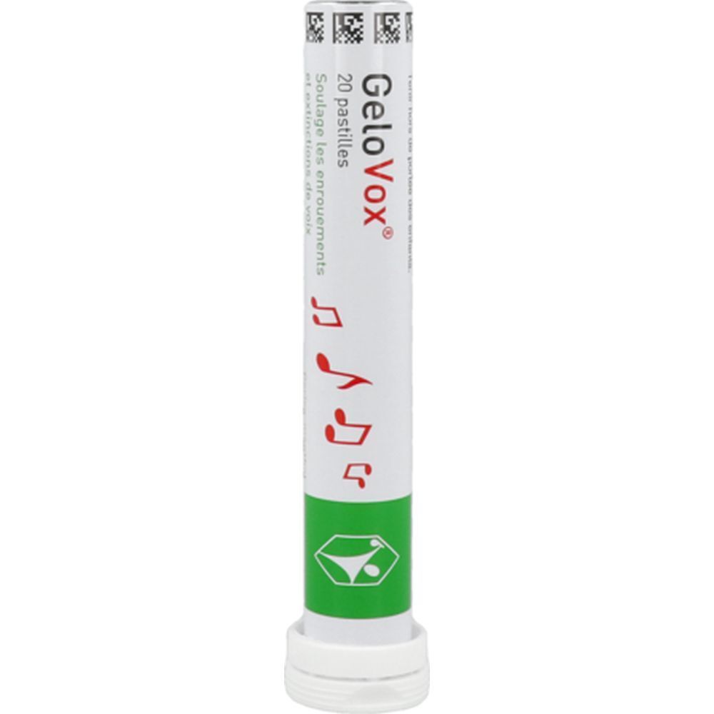 GeloVox, Pastille à sucer pour la gorge, bt 20