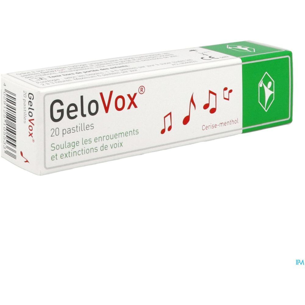 GeloVox, Pastille à sucer pour la gorge, bt 20
