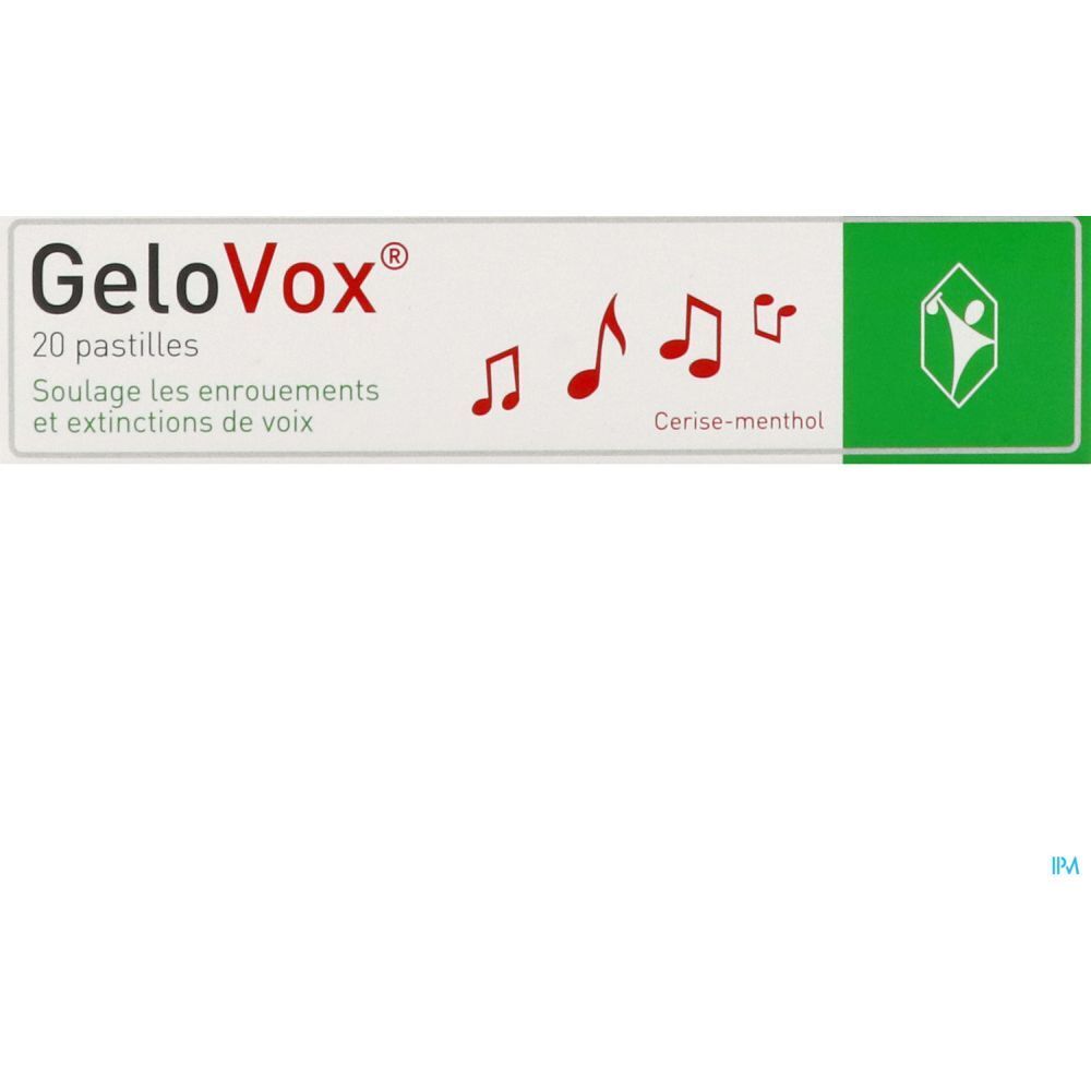GeloVox, Pastille à sucer pour la gorge, bt 20