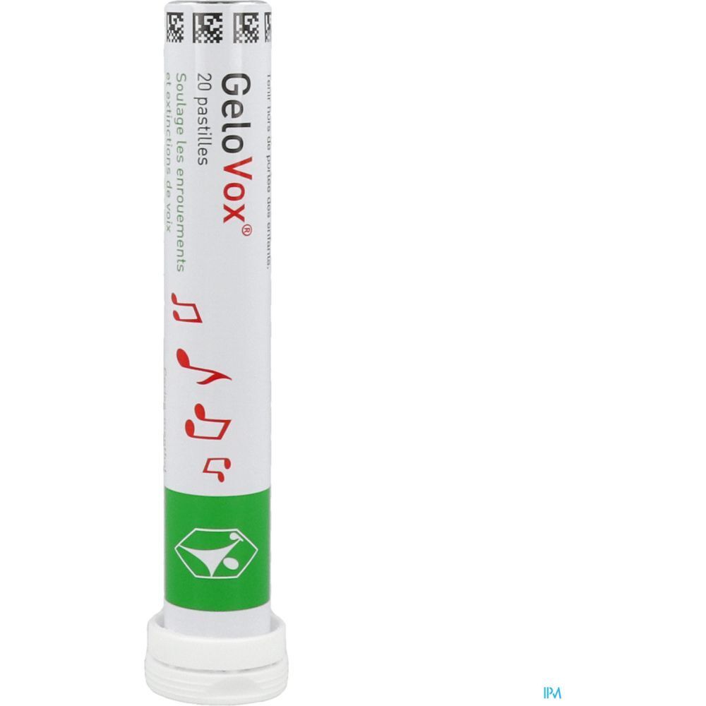 GeloVox, Pastille à sucer pour la gorge, bt 20