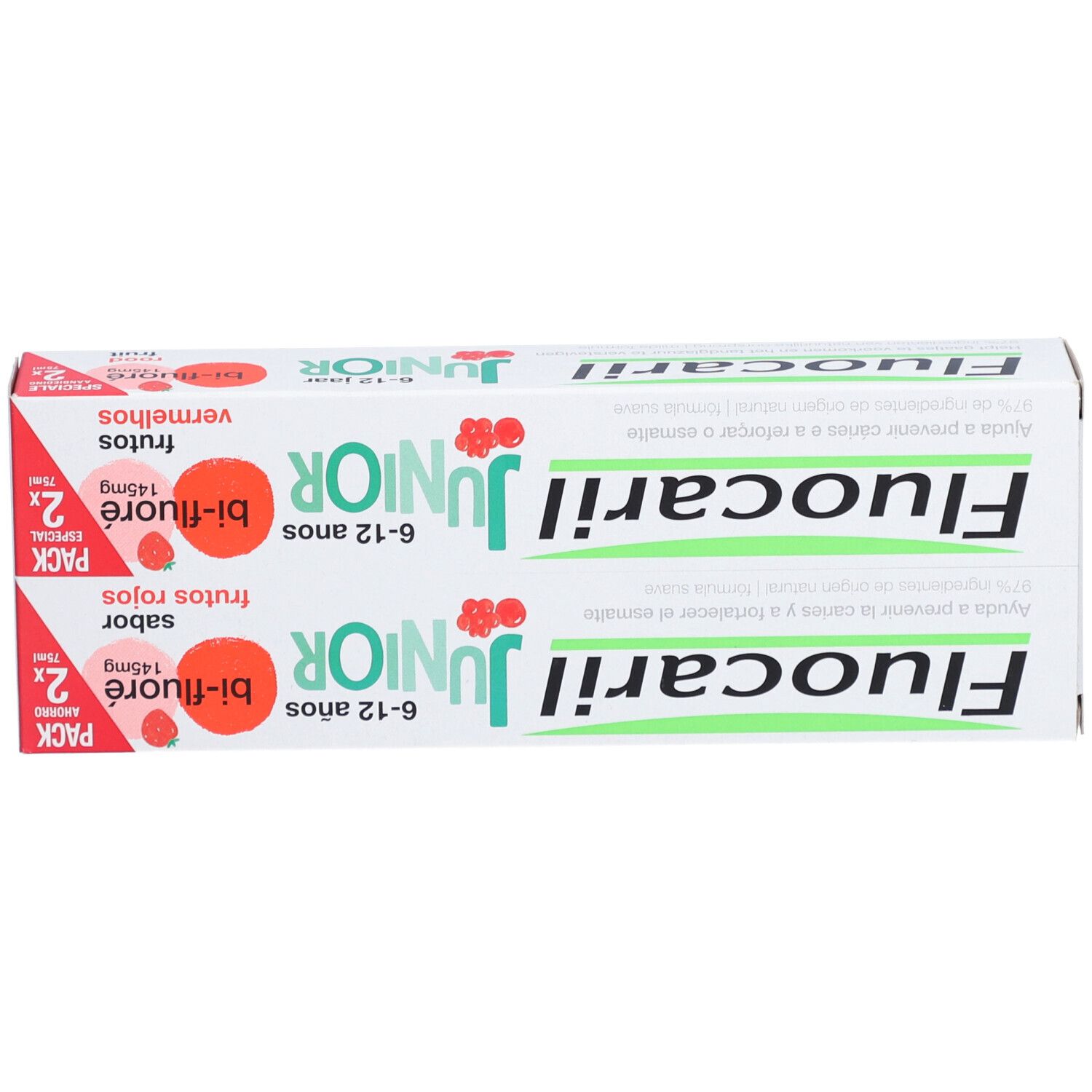 FLUOCARIL Junior - Gel dentifrice bi-fluoré, fruits rouges - 6-12 ans