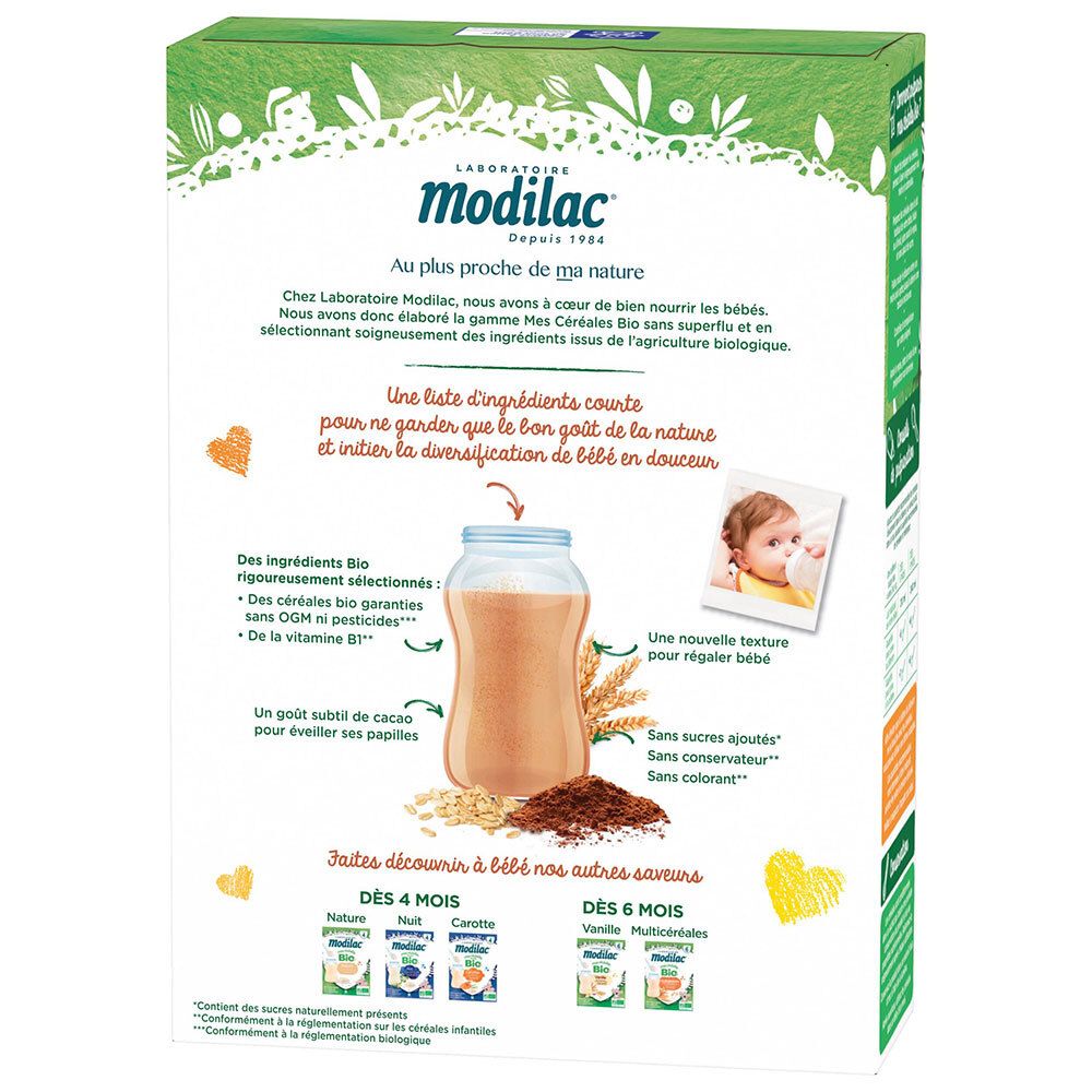 MODILAC Céréales Bio Cacao