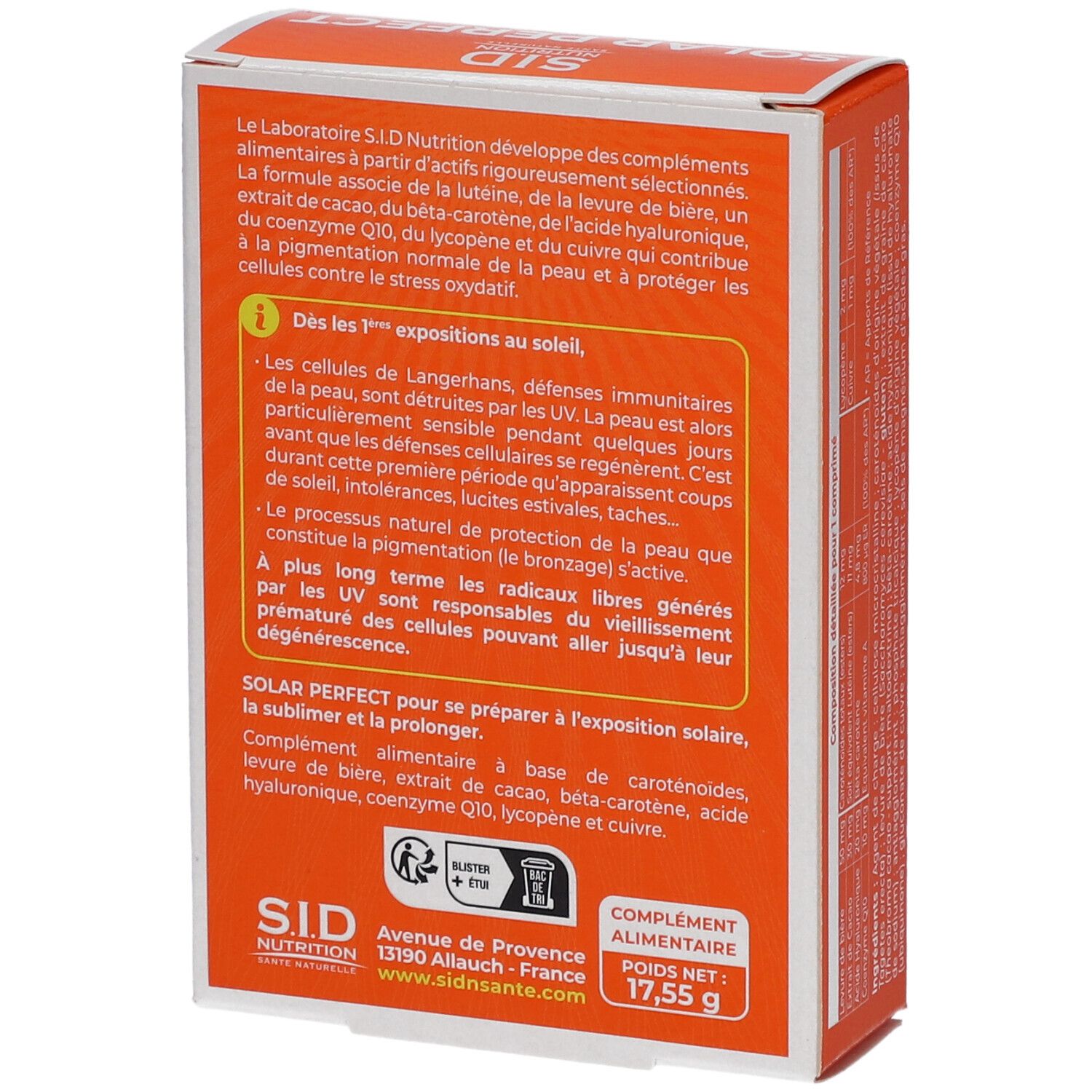 SID Nutrition Solar Perfect