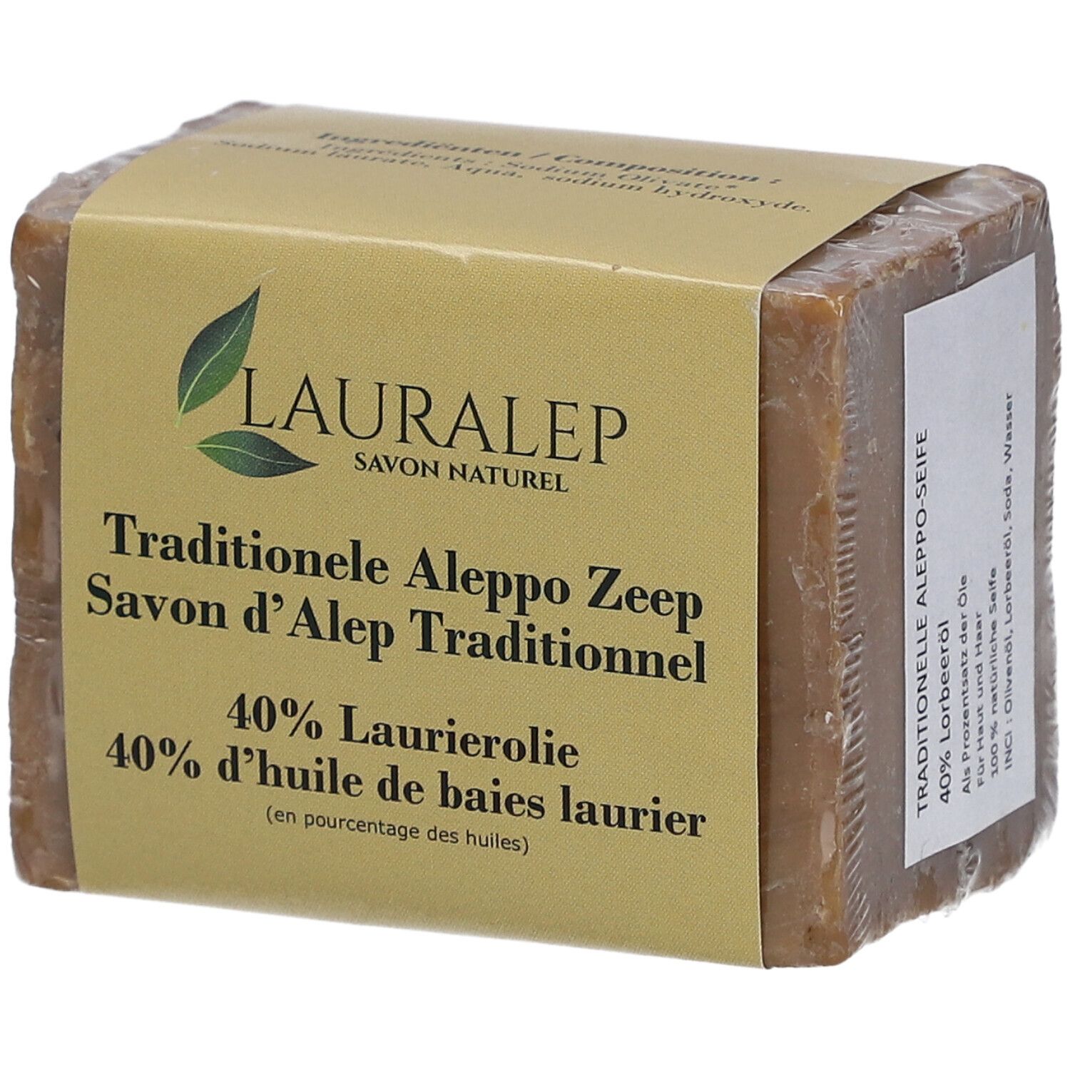LAURALEP Savon d'Alep 40 %