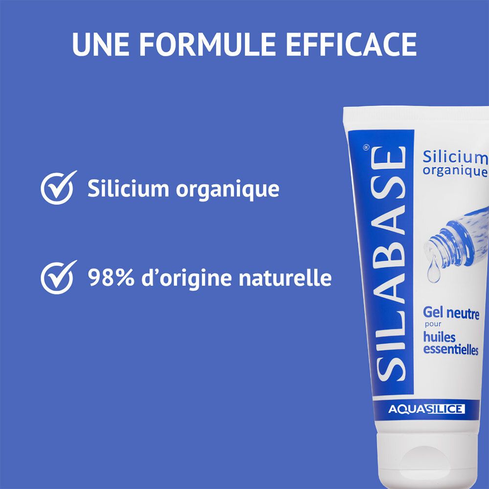 Aquasilice Gel Neutre : Silicium Organique, 98% d'origine naturelle.