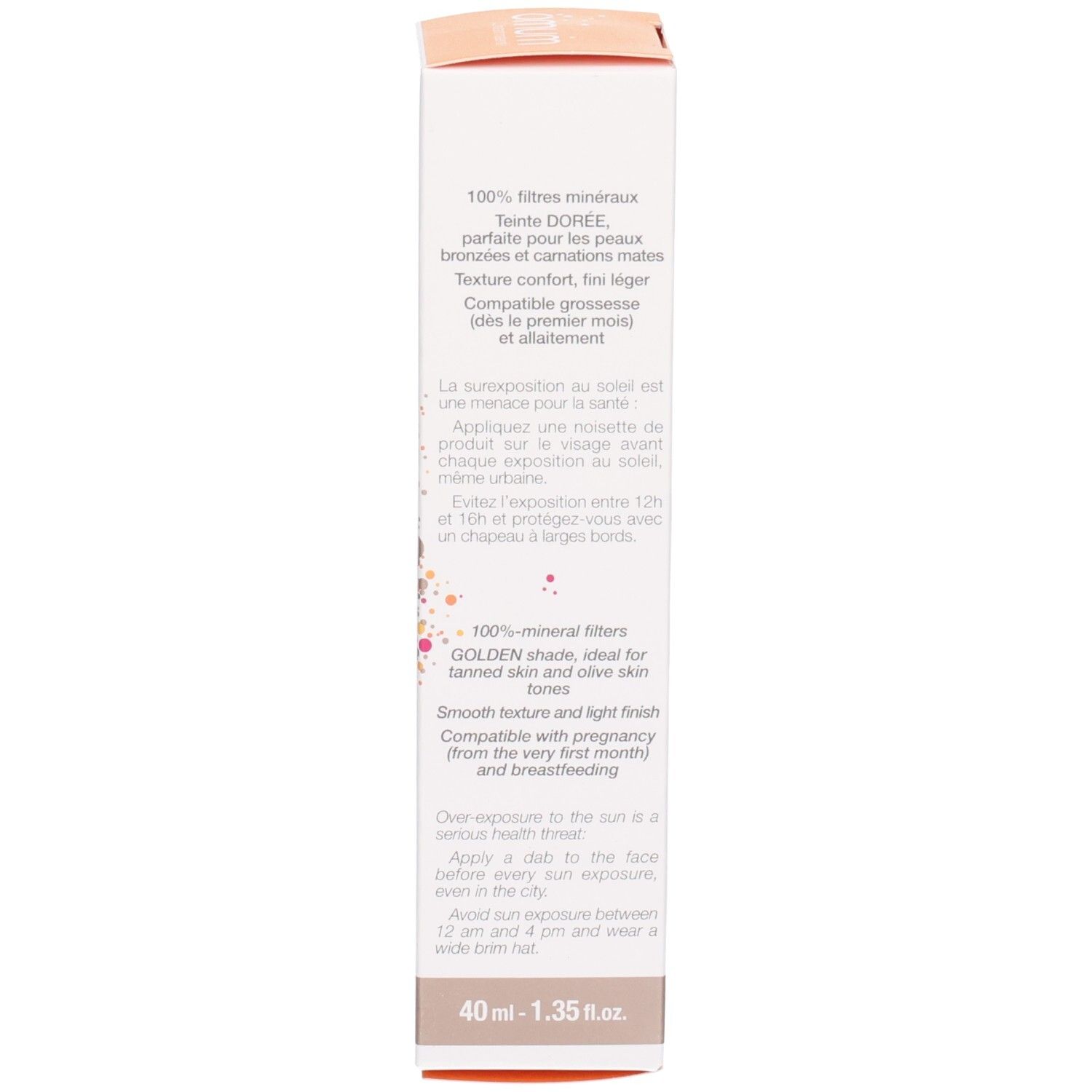 OMUM MA PROTECT JOLI TEINT : Teinte GOLDEN, pour peau bronzée, texture légère.