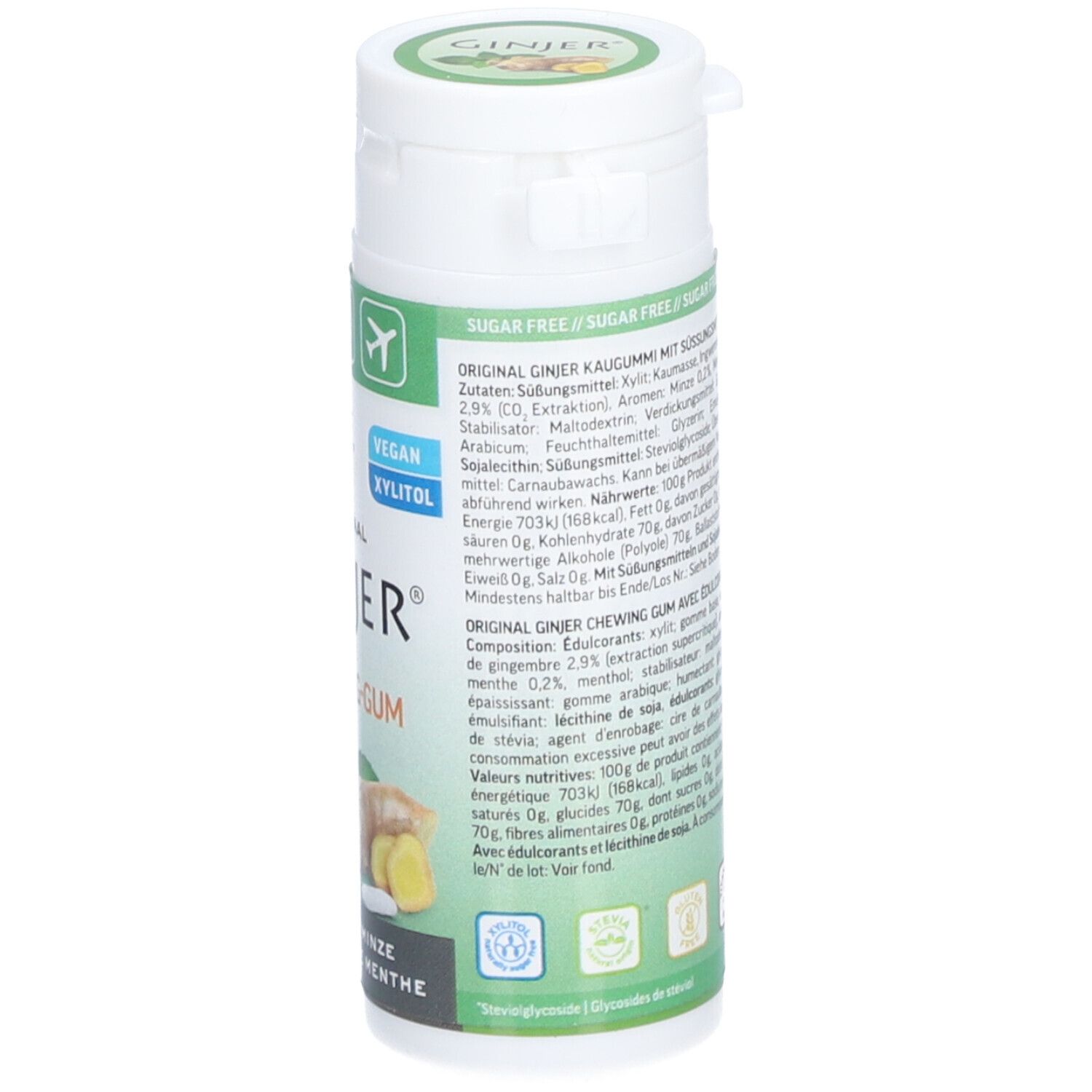 GINJER CHEWING GUM GING/MENTHE 30G