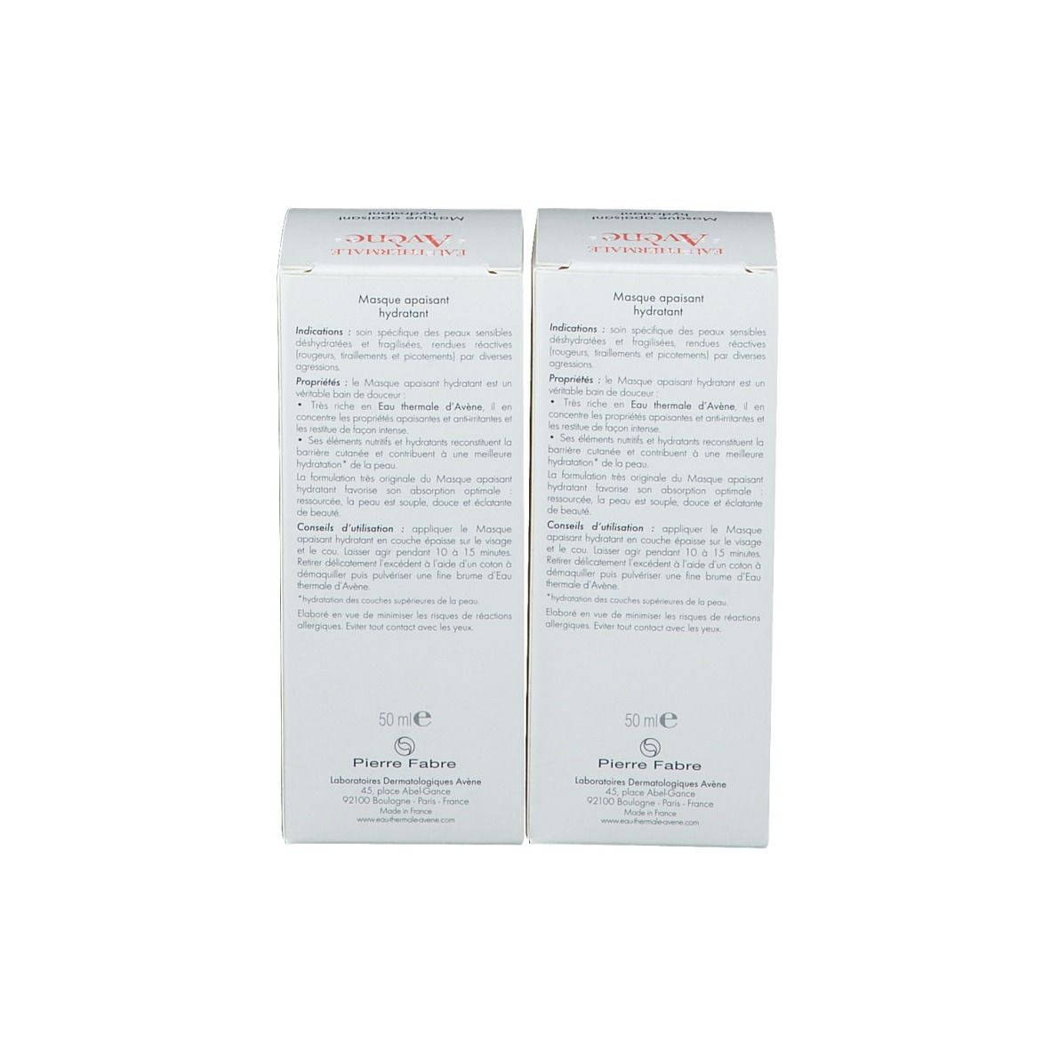  Avène Masque apaisant hydratant