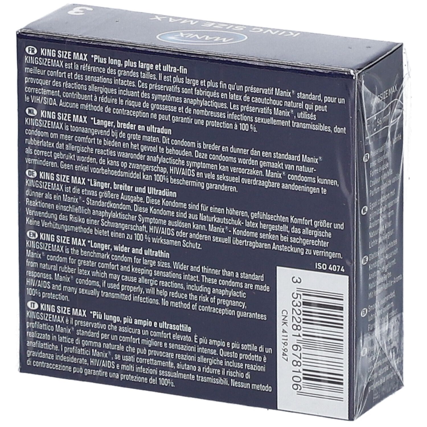MANIX® King Size Maximum Comfort
