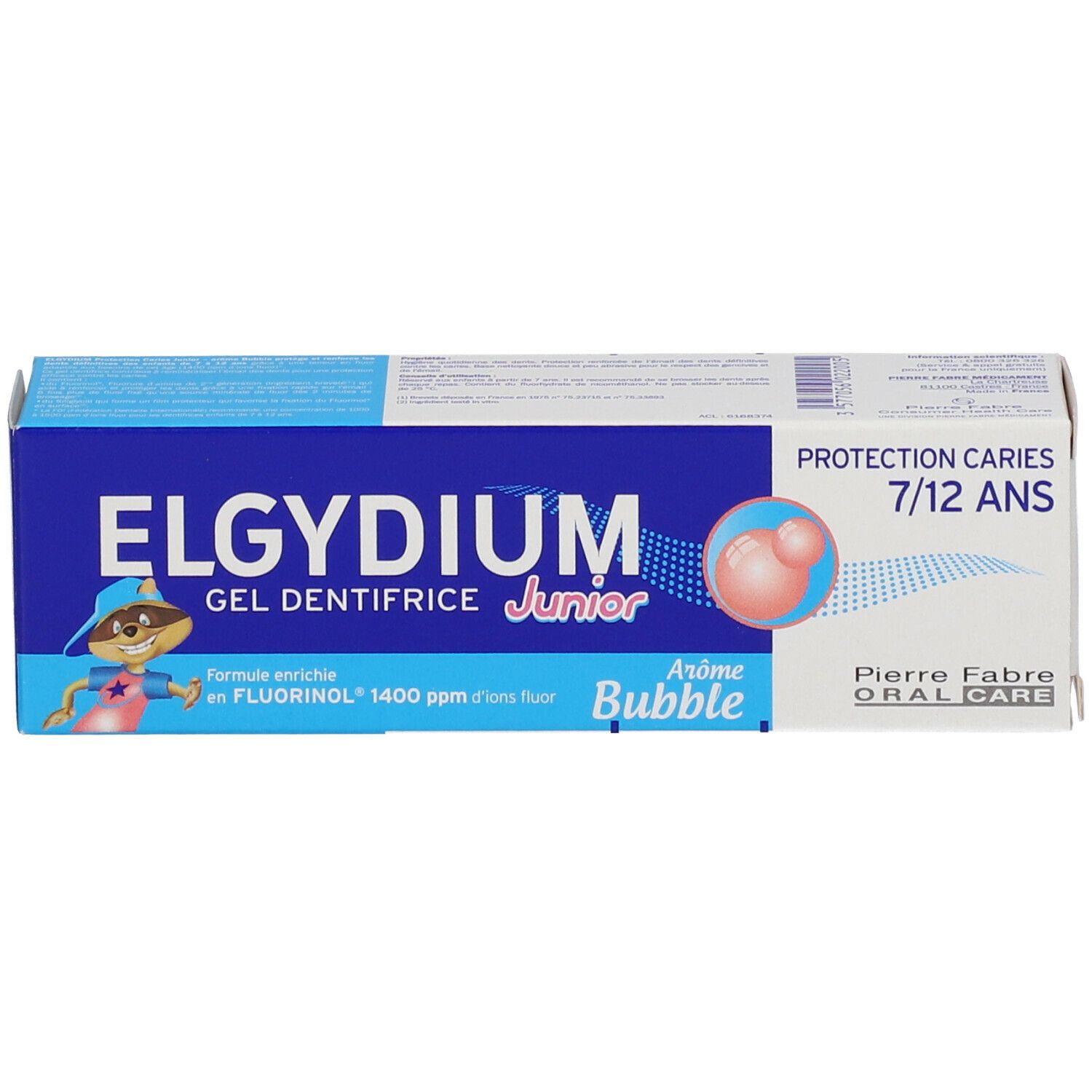 ELGYDIUM Junior Gel Dentifrice Bubble