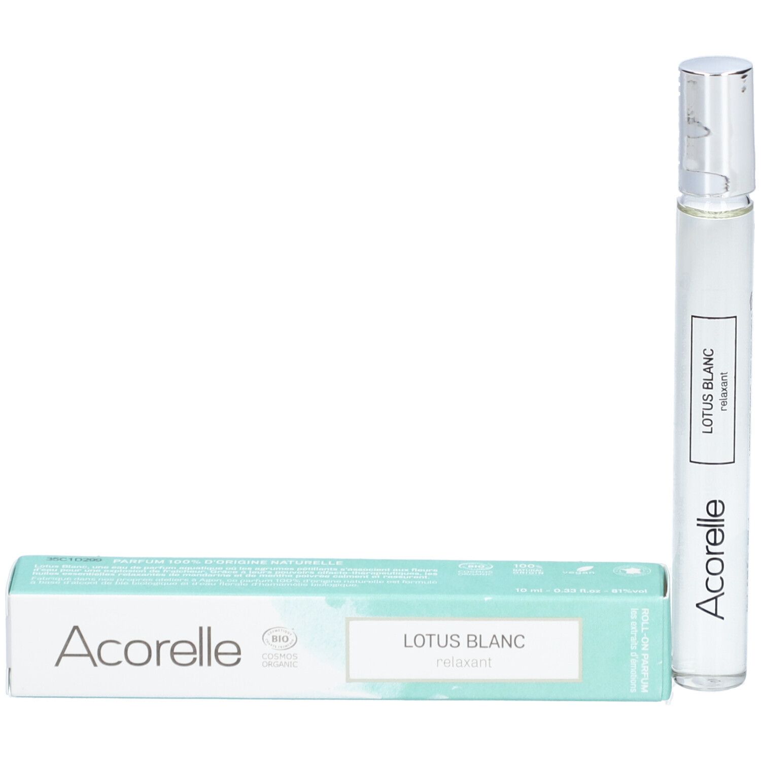 Acorelle Eau de Parfum Roll-On "Lotus Blanc" BIO