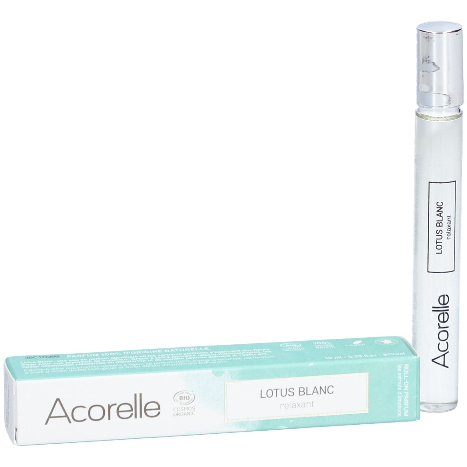 Acorelle Eau de Parfum Roll-On "Lotus Blanc" BIO