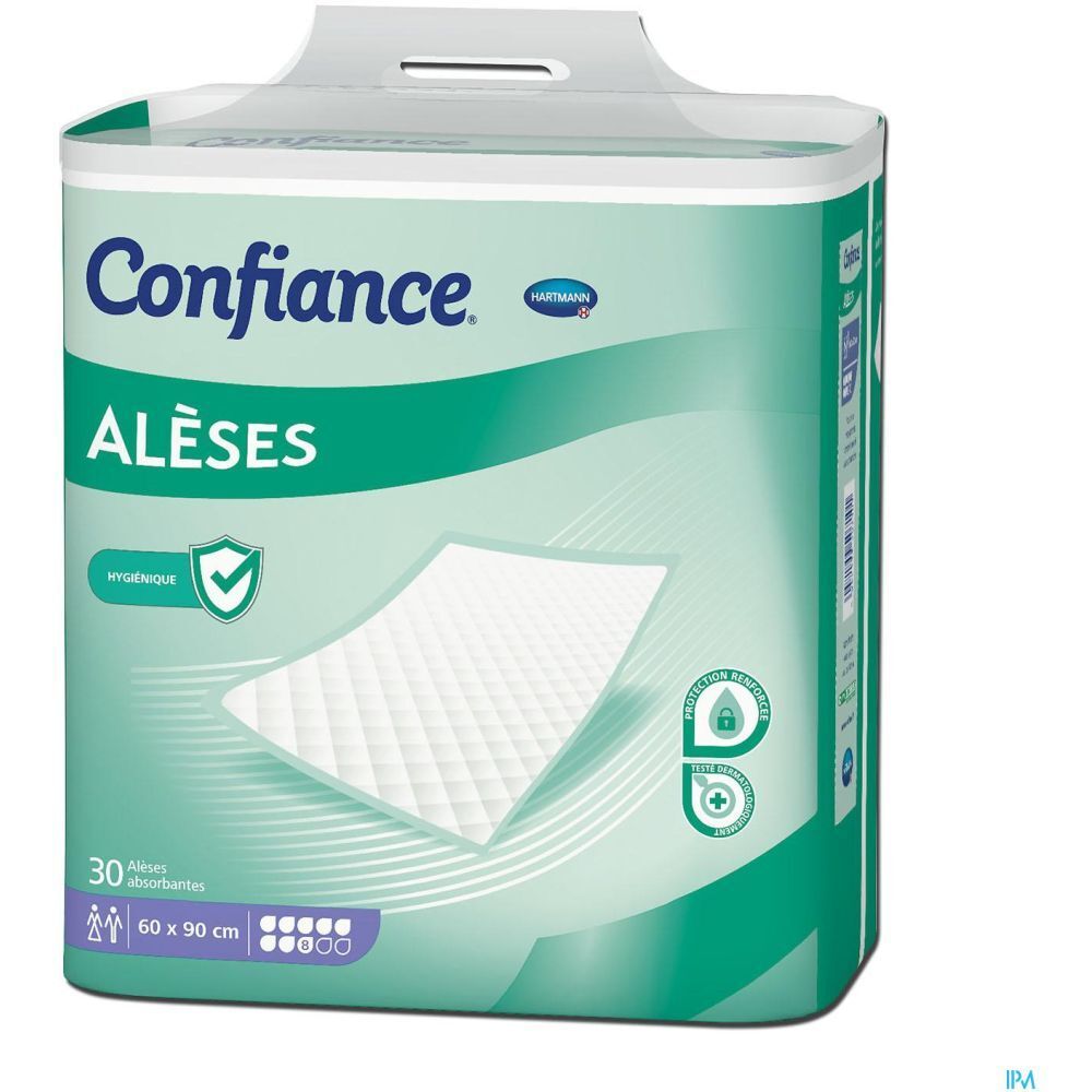 CONFIANCE ALÈSE 8G - Alèse absorbante, intraversable à usage unique, sans latex  - sac 30