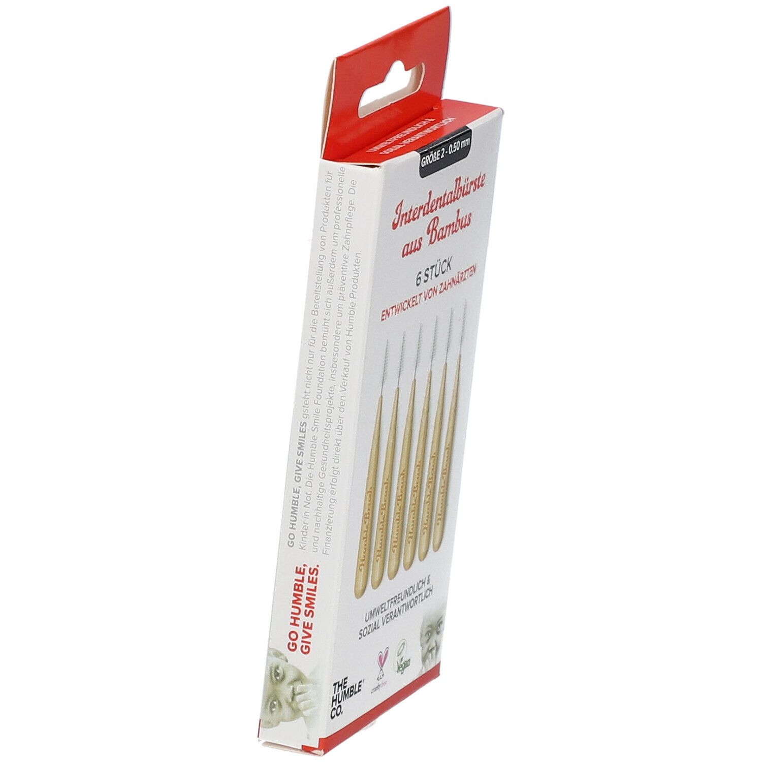 The Humble Co. Humble Interdental Brush® Brossette interdentaire en bambou Taille 2 - 0,5 mm