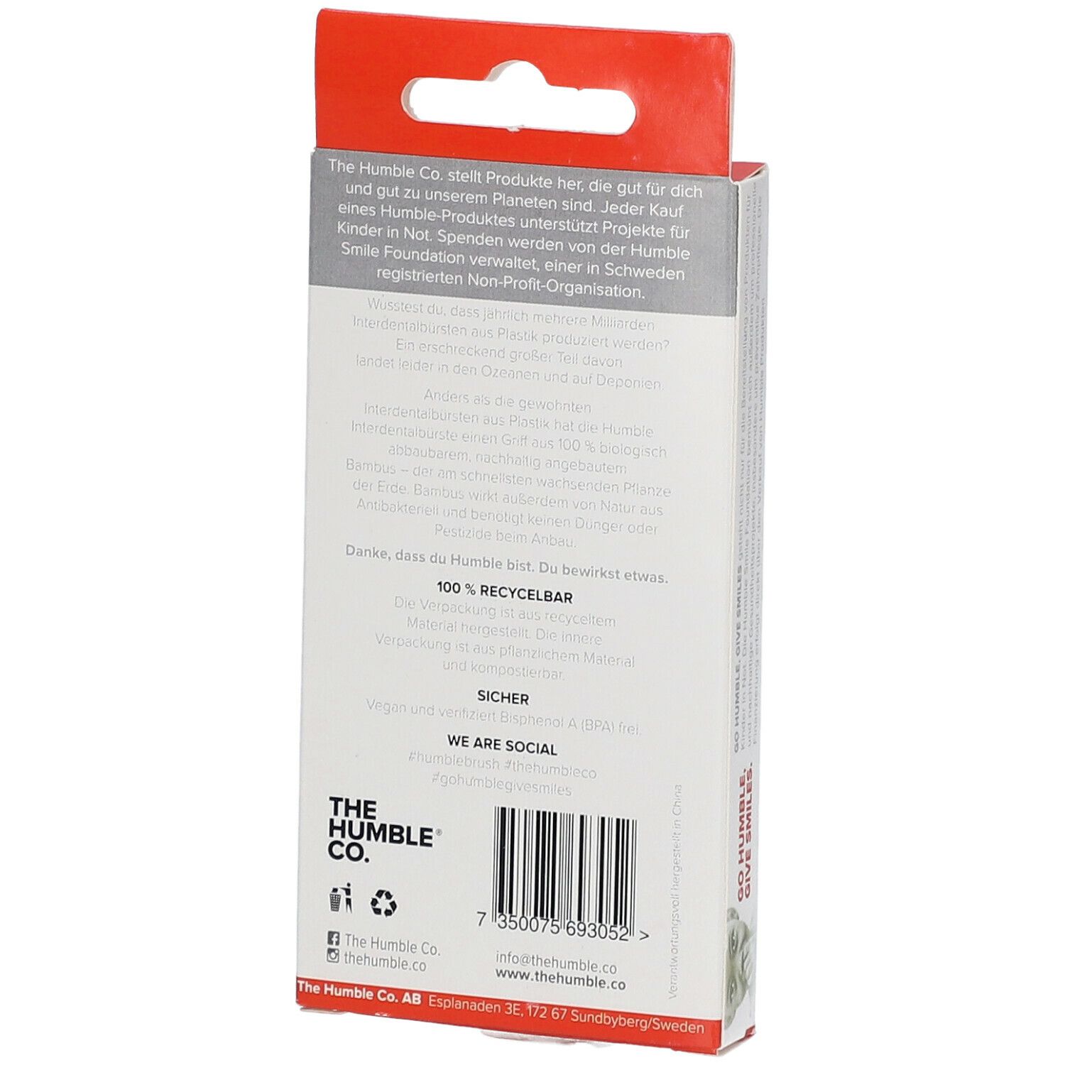 The Humble Co. Humble Interdental Brush® Brossette interdentaire en bambou Taille 2 - 0,5 mm