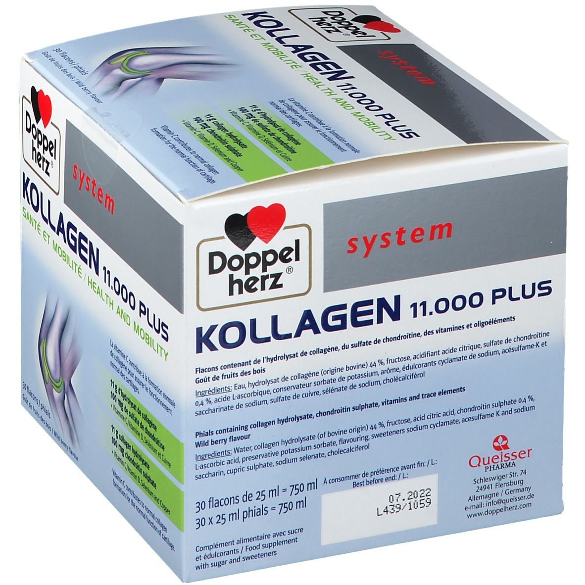 Doppelherz® system Kollagen 11.000 Plus Santé + Mobilité