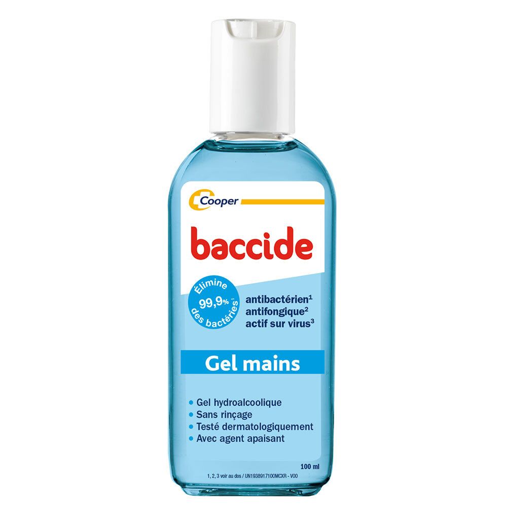 BACCIDE Gel Hydroalcoolique 100ML BLEU