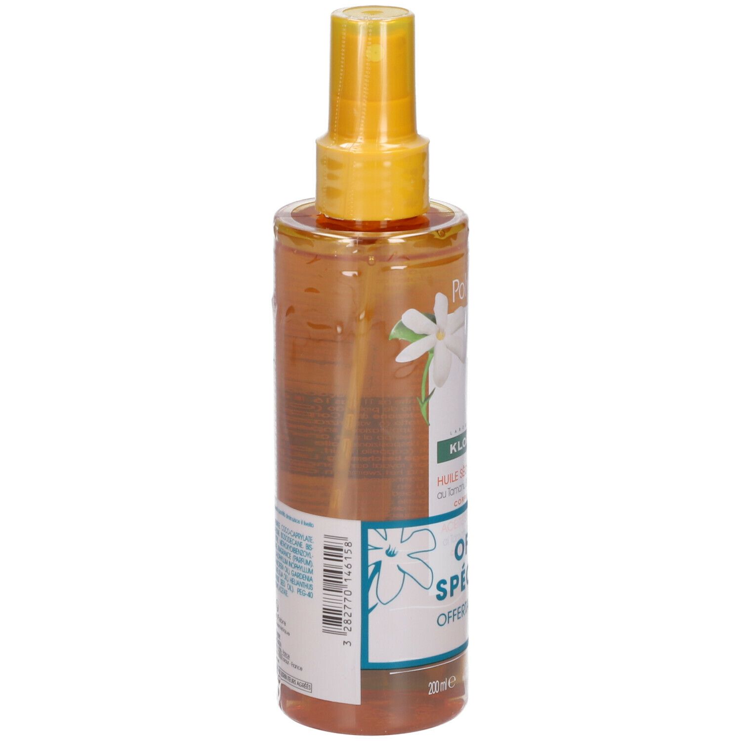 KLORANE Huile Sèche Solaire SPF50 Corps/Cheveux + Shampoing Douche Après-soleil au Monoï et Tamanu BIO