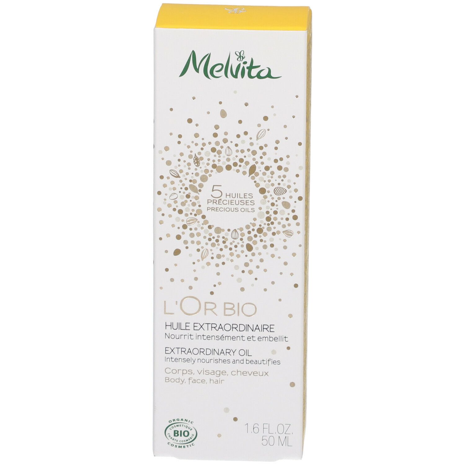 Melvita L'Or Bio Huile Extraordinaire Visage, Corps et Cheveux