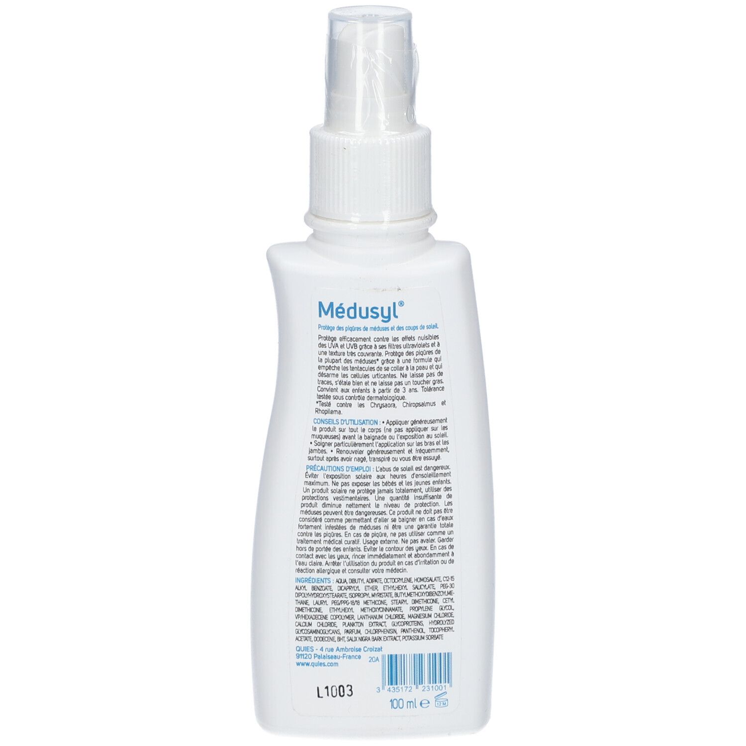 Quies® Médusyl® Lait double protection Spray SPF50
