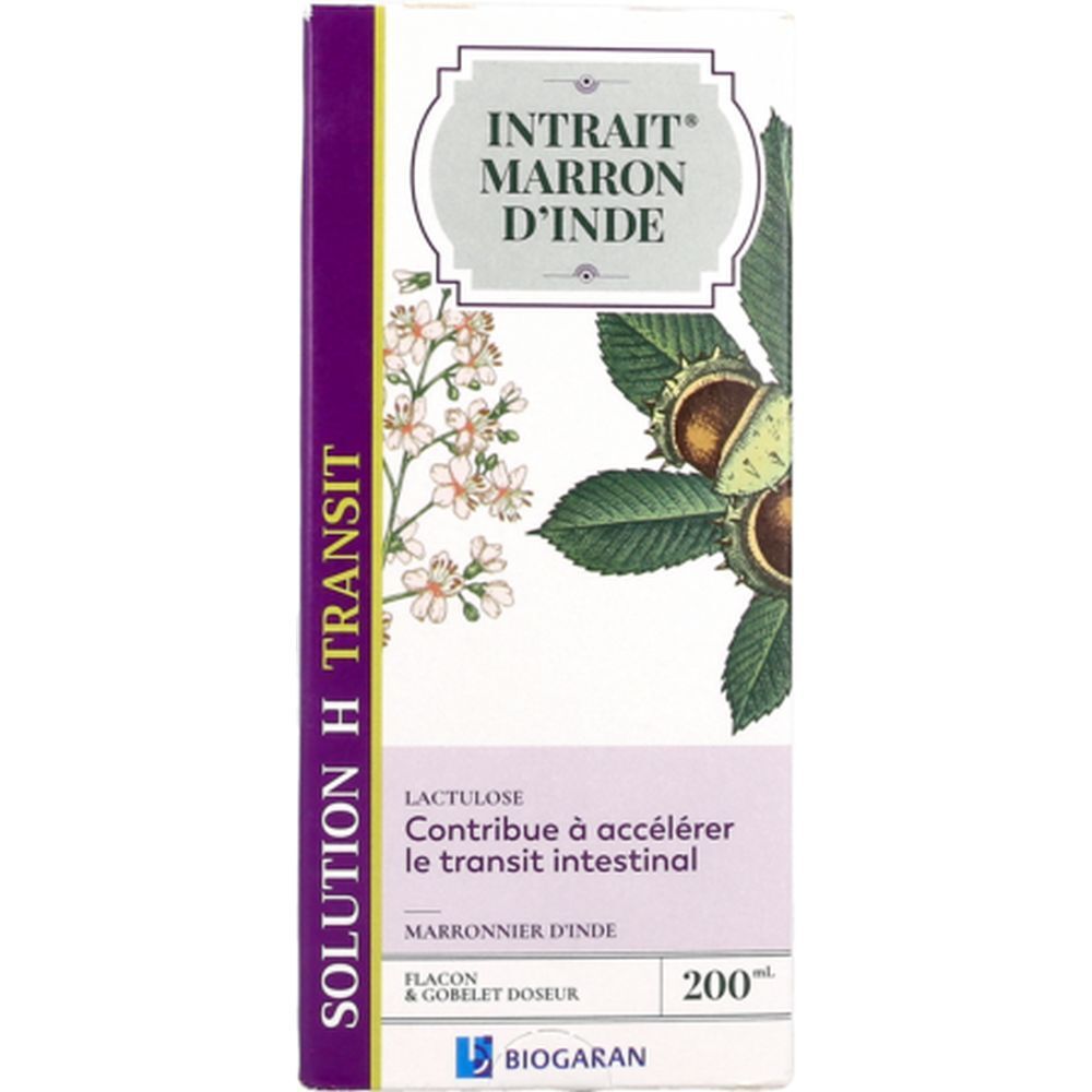 Intrait Marron d'Inde Solution H transit, Solution buvable, complément alimentaire pour le
