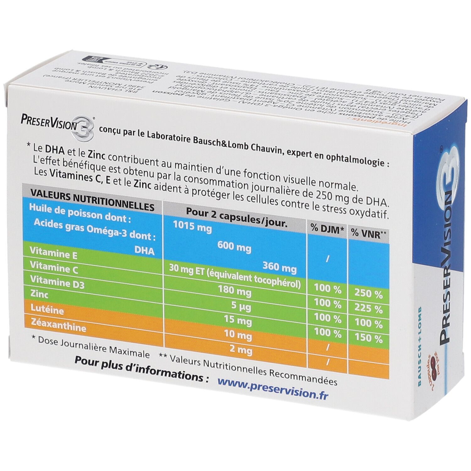 PreserVision3 60 Capsules 1 Mois