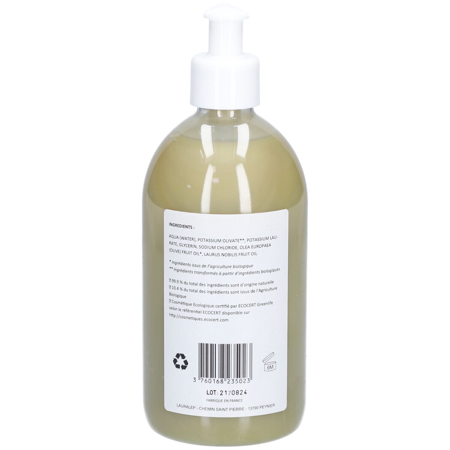 LAURALEP Savon d'Alep Liquide