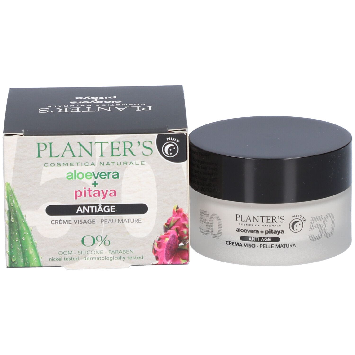 Planter's - Crème Nuit Anti-Âge Aloe + Pitaya