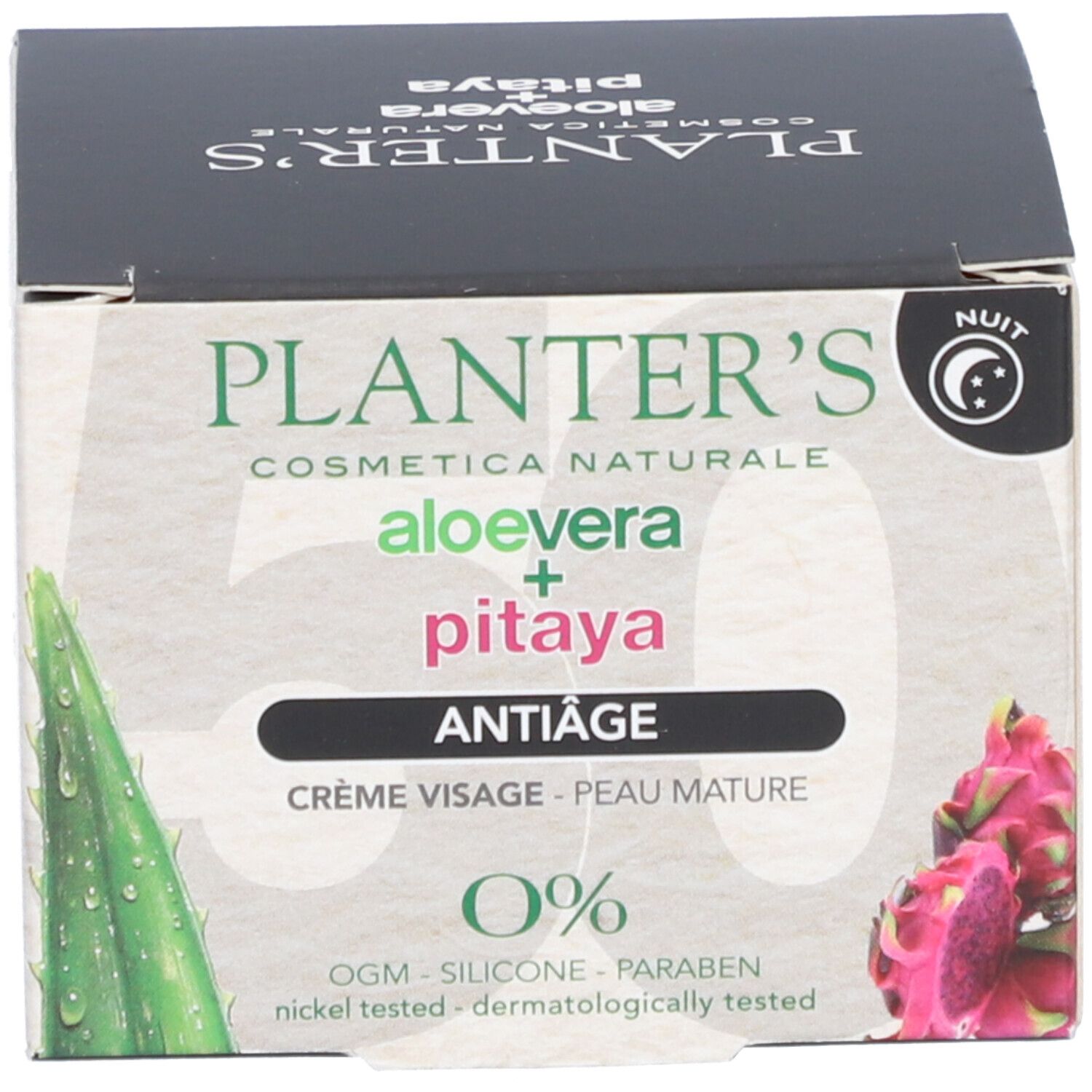 Planter's - Crème Nuit Anti-Âge Aloe + Pitaya