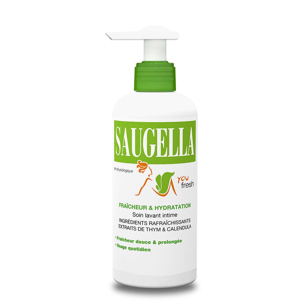 Saugella YouFresh – Soin lavant intime – Fraîcheur – Extraits de thym, de menthol & calendula – Préserve l’équilibre intime – Pour adolescentes et jeunes femmes – 200 ml